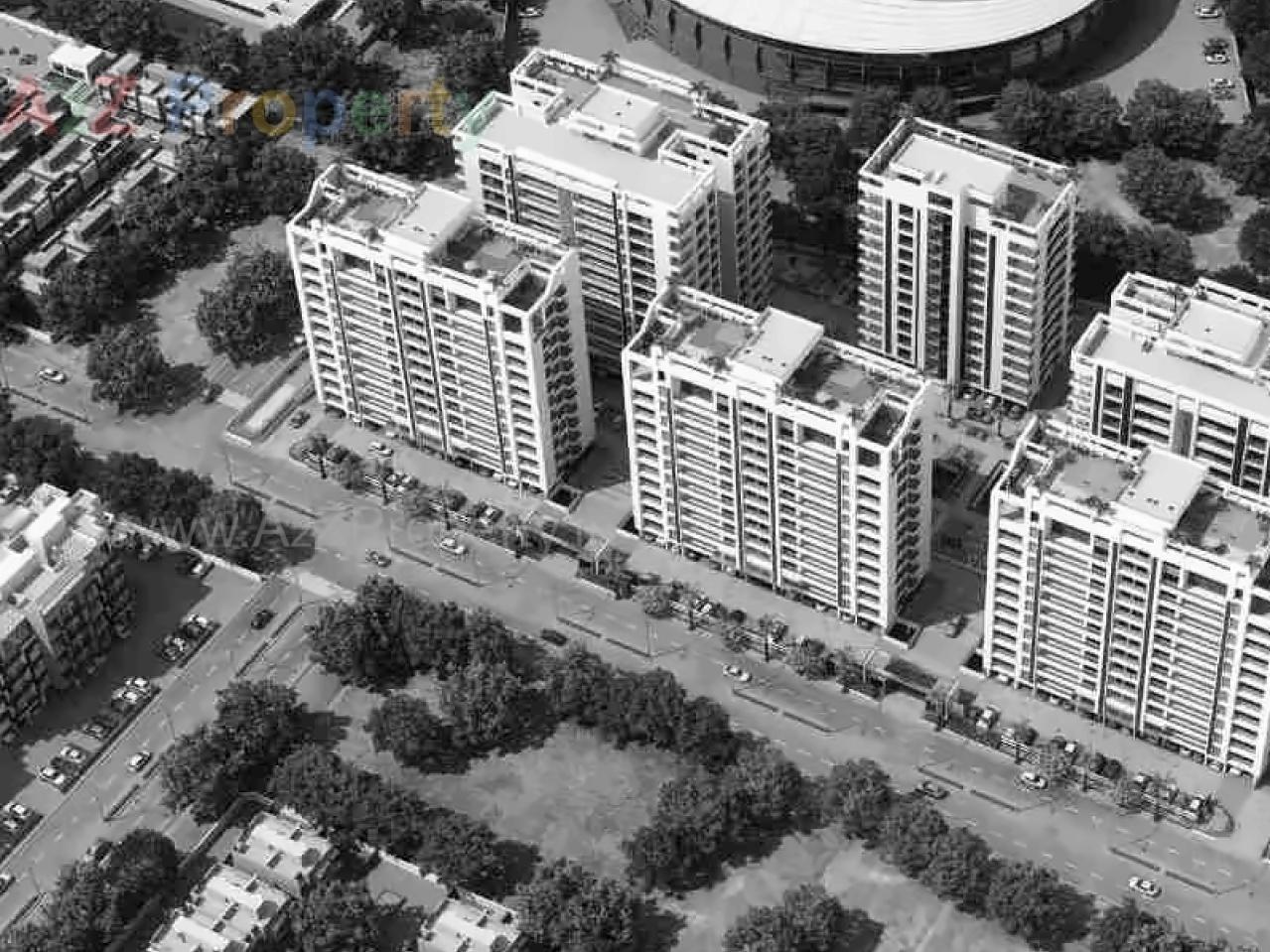 3D Elevation of real estate project Kpm Terra Prime located at Vesu, Surat, Gujarat