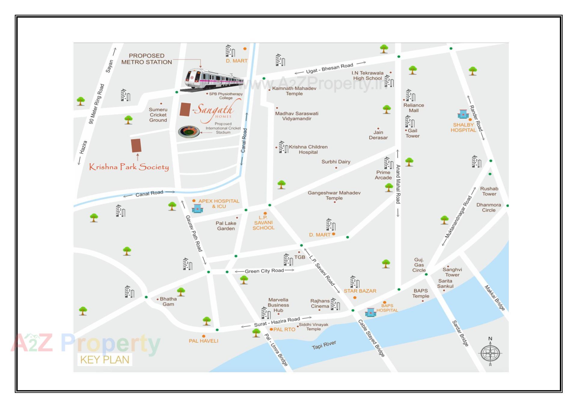  of real estate project Krishna Park Society located at Bhesan, Surat, Gujarat