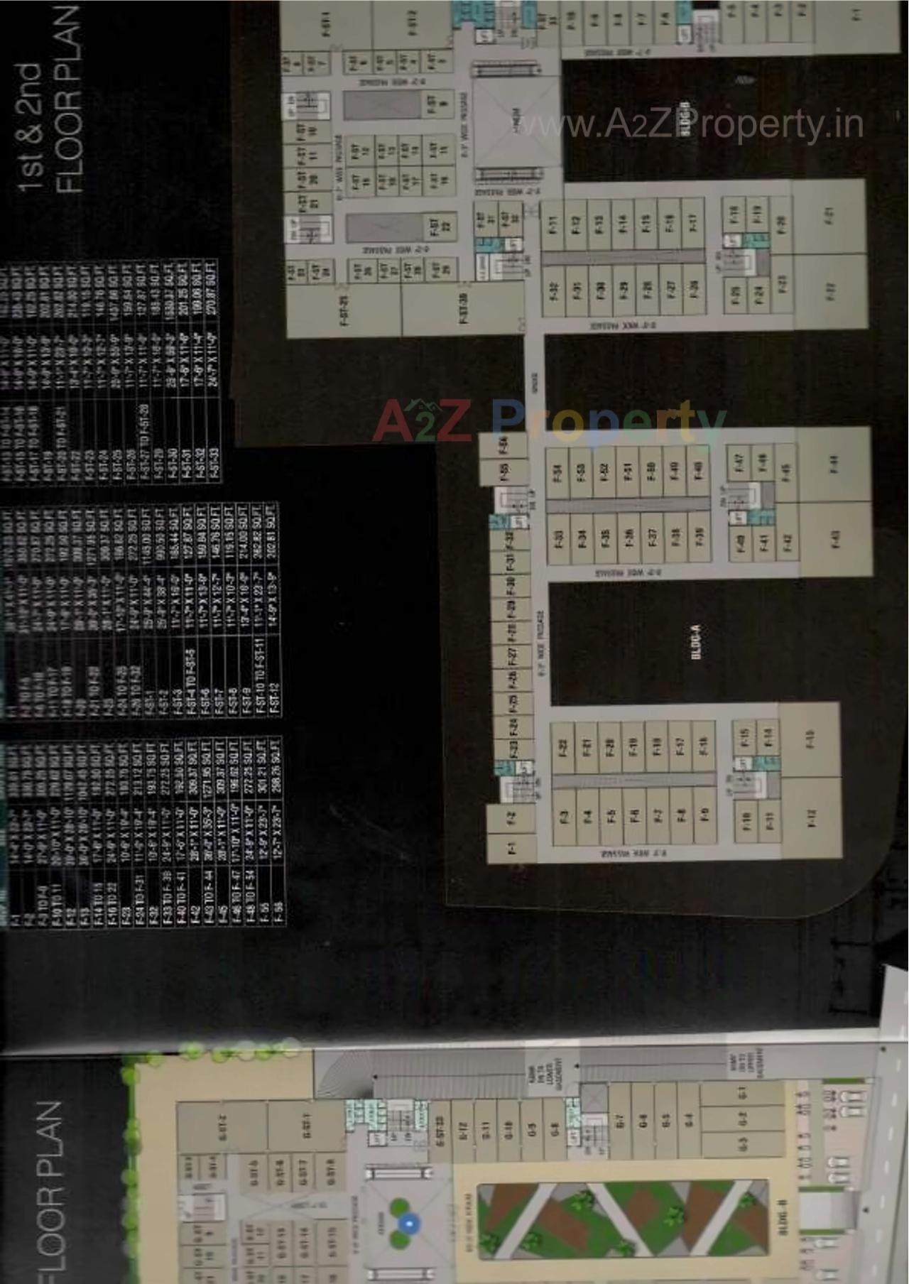 Layout of real estate project Ksb Olympia located at Bamroli, Surat, Gujarat