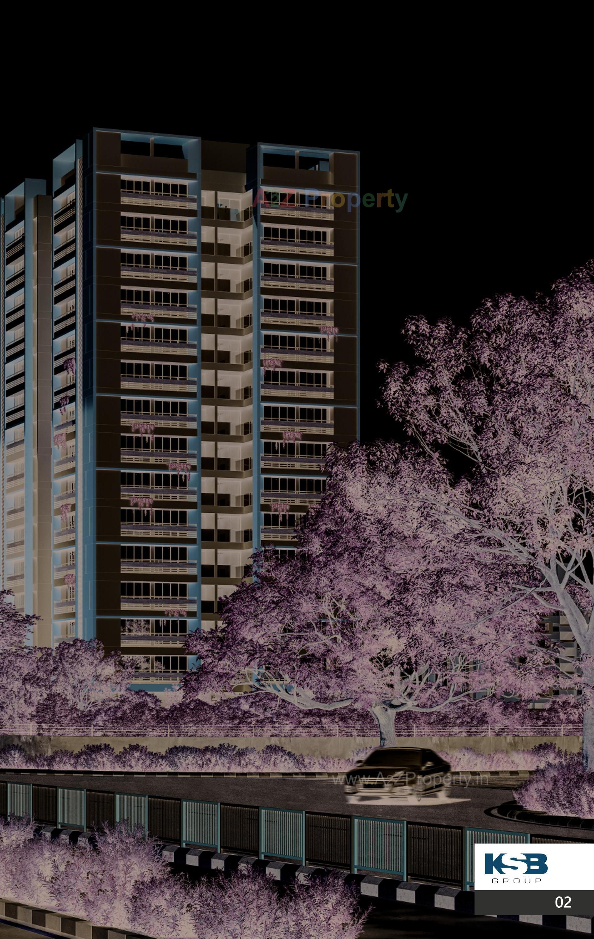 3D Elevation of real estate project Ksb Trident located at Bamroli, Surat, Gujarat