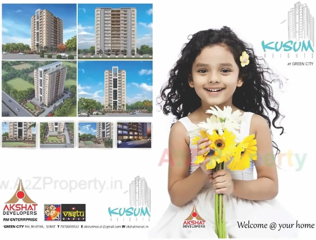  of real estate project Kusum Hieghts located at Bhatha, Surat, Gujarat