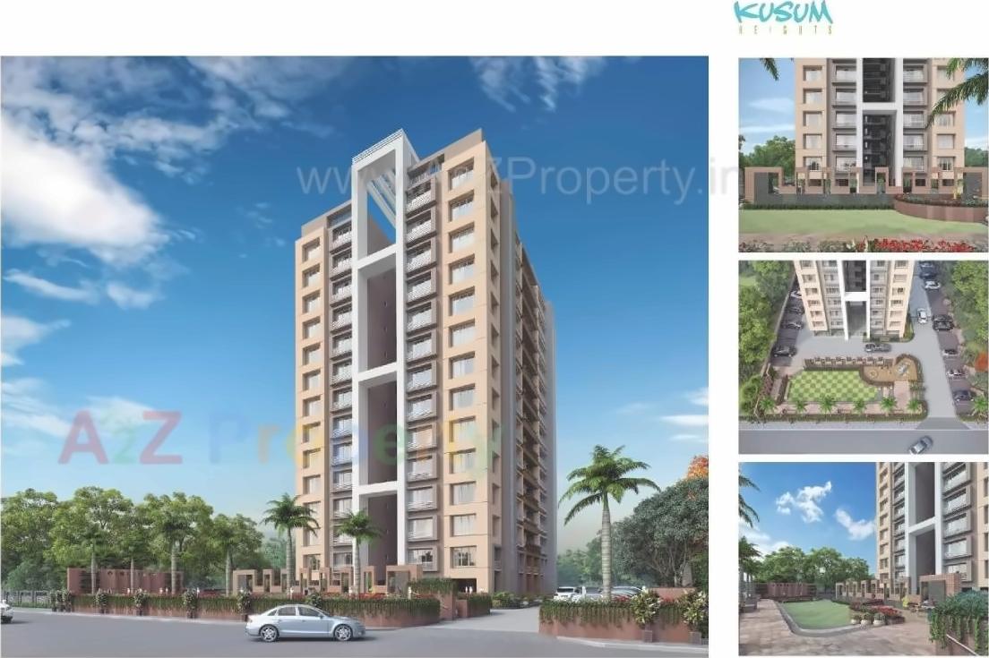 3D Elevation of real estate project Kusum Hieghts located at Bhatha, Surat, Gujarat