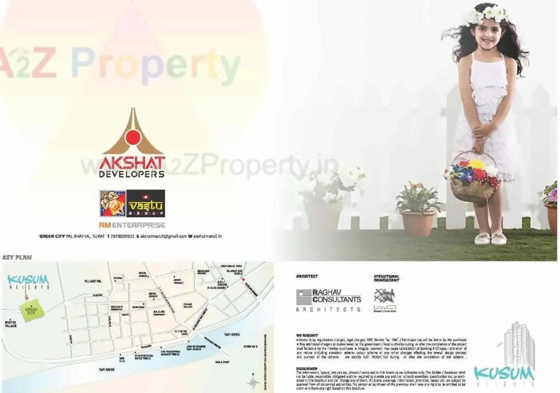  of real estate project Kusum Hieghts located at Bhatha, Surat, Gujarat