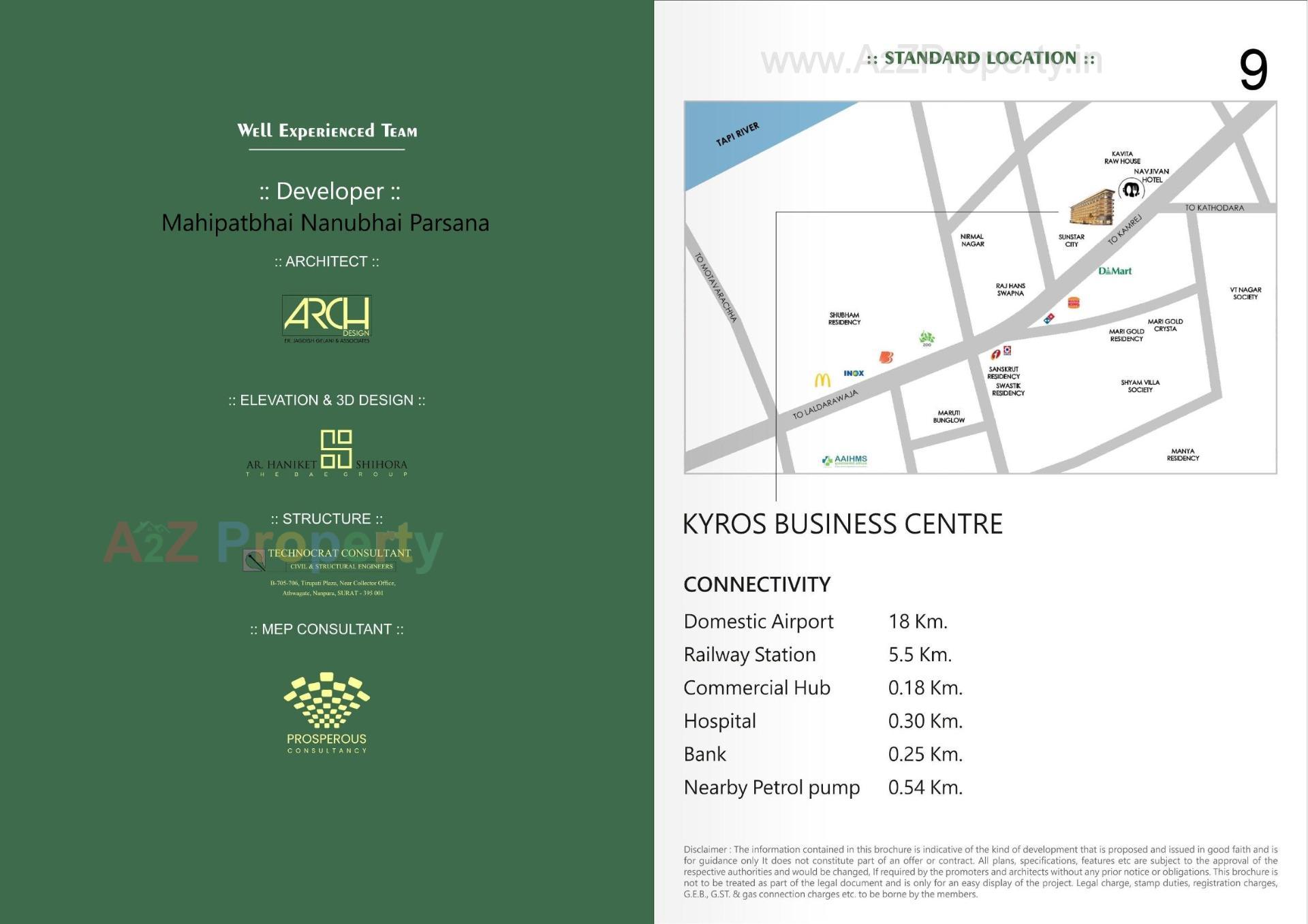  of real estate project Kyros Business Centre located at Sarthana, Surat, Gujarat