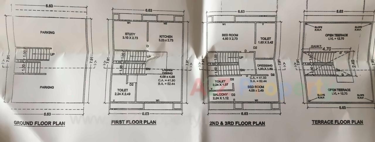 Layout of real estate project La Helios located at Pal, Surat, Gujarat