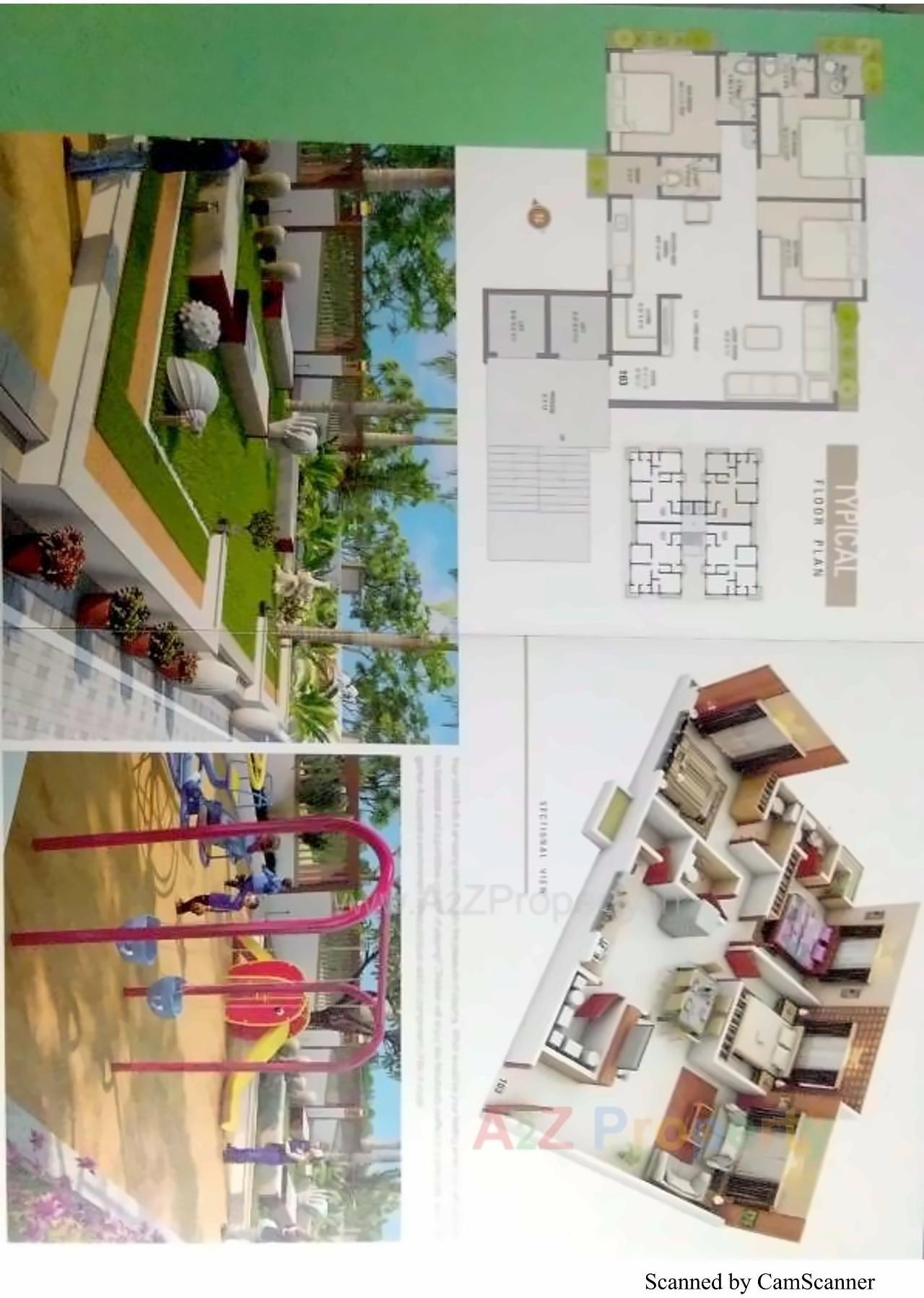 Layout of real estate project Lake View Heights located at Dabholi, Surat, Gujarat