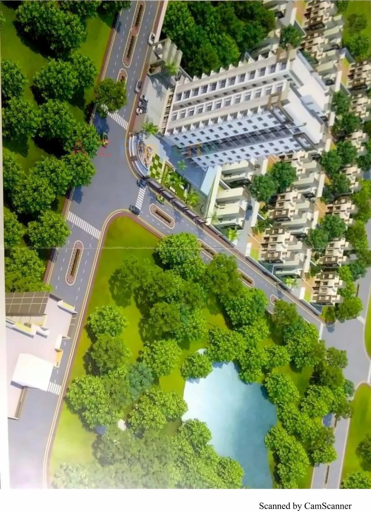 3D Elevation of real estate project Lake View Heights located at Dabholi, Surat, Gujarat