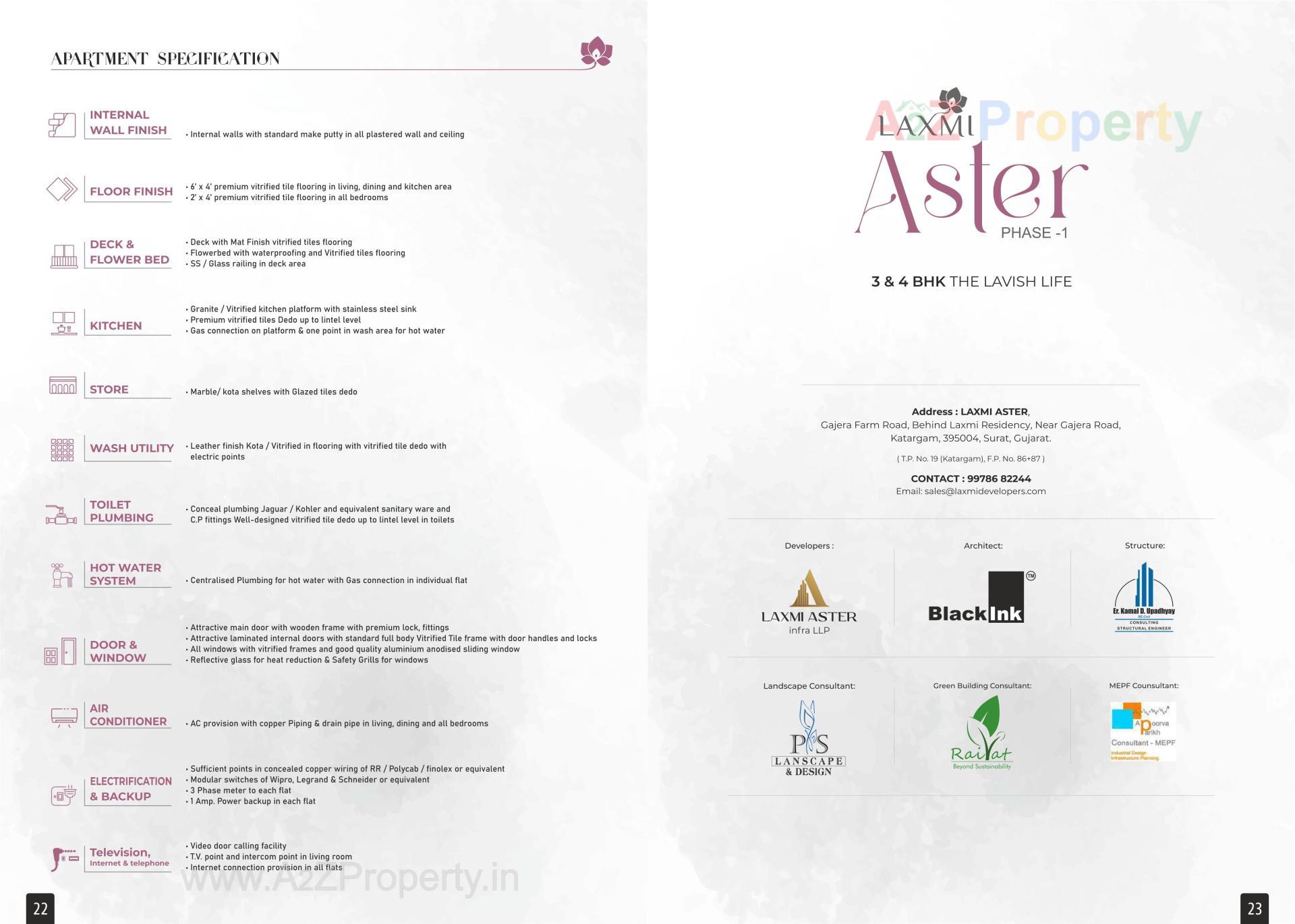  of real estate project Laxmi Aster located at Katargam, Surat, Gujarat
