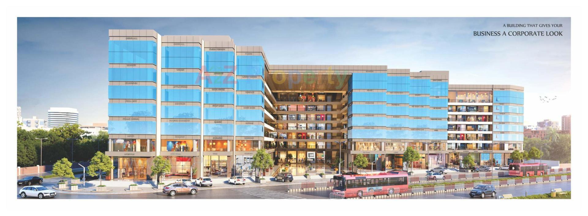 3D Elevation of real estate project Laxmi Enclave located at Katargam, Surat, Gujarat