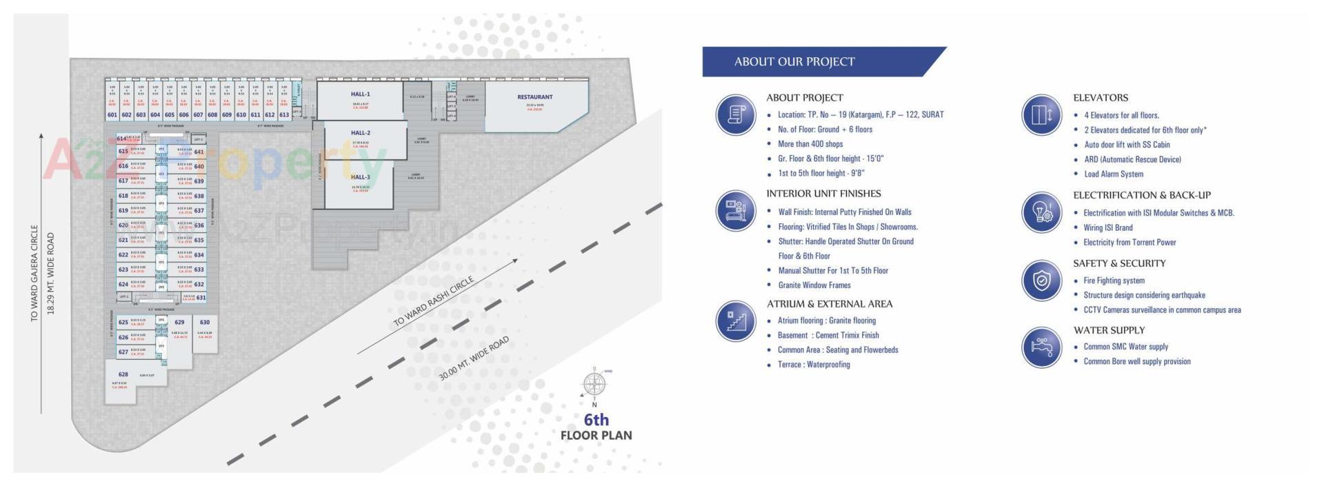 Layout of real estate project Laxmi Enclave located at Katargam, Surat, Gujarat