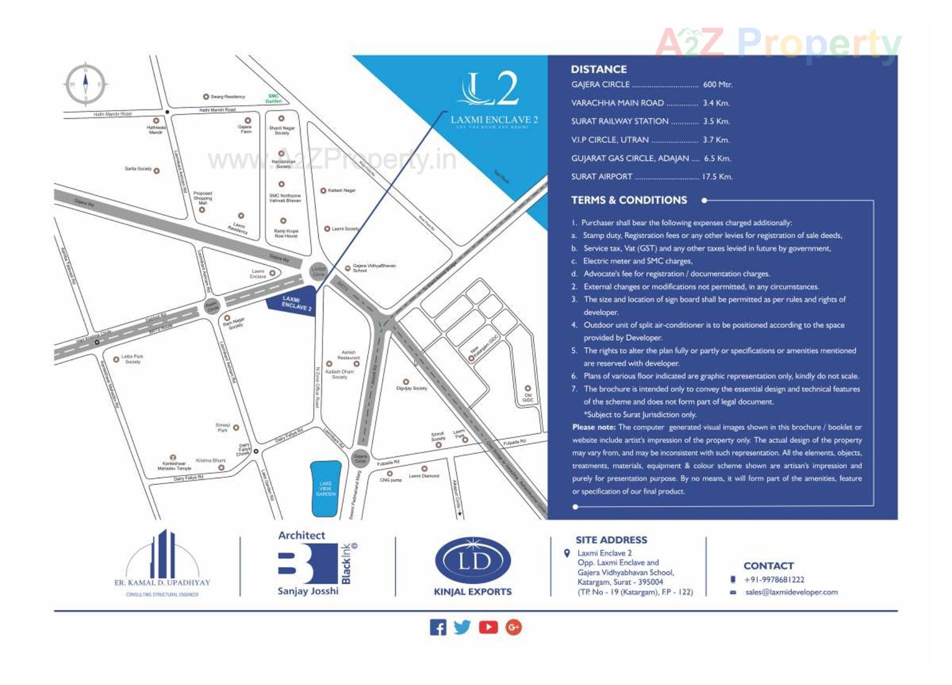  of real estate project Laxmi Enclave located at Katargam, Surat, Gujarat