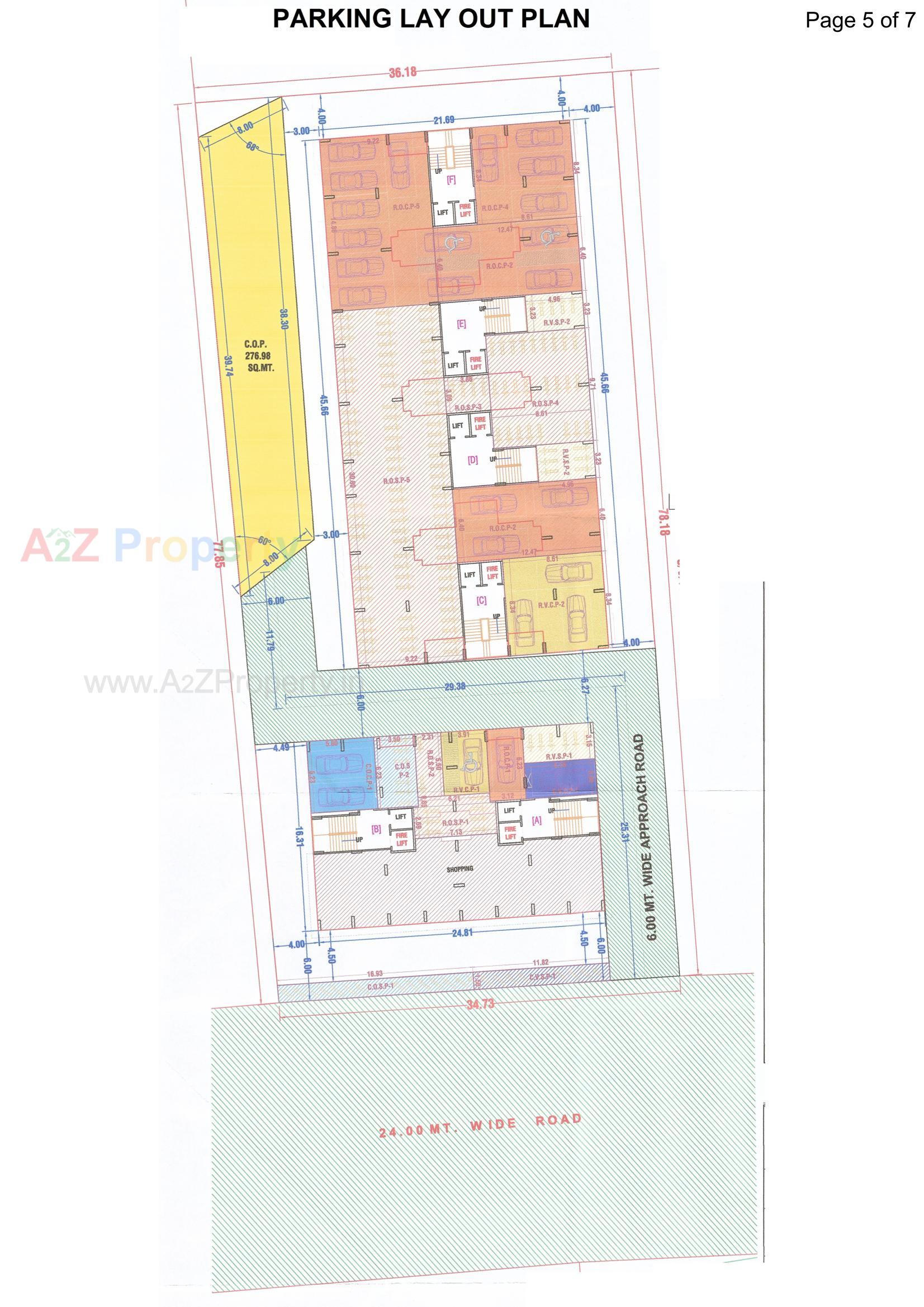 Layout of real estate project Laxmi Heights located at Dindoli, Surat, Gujarat