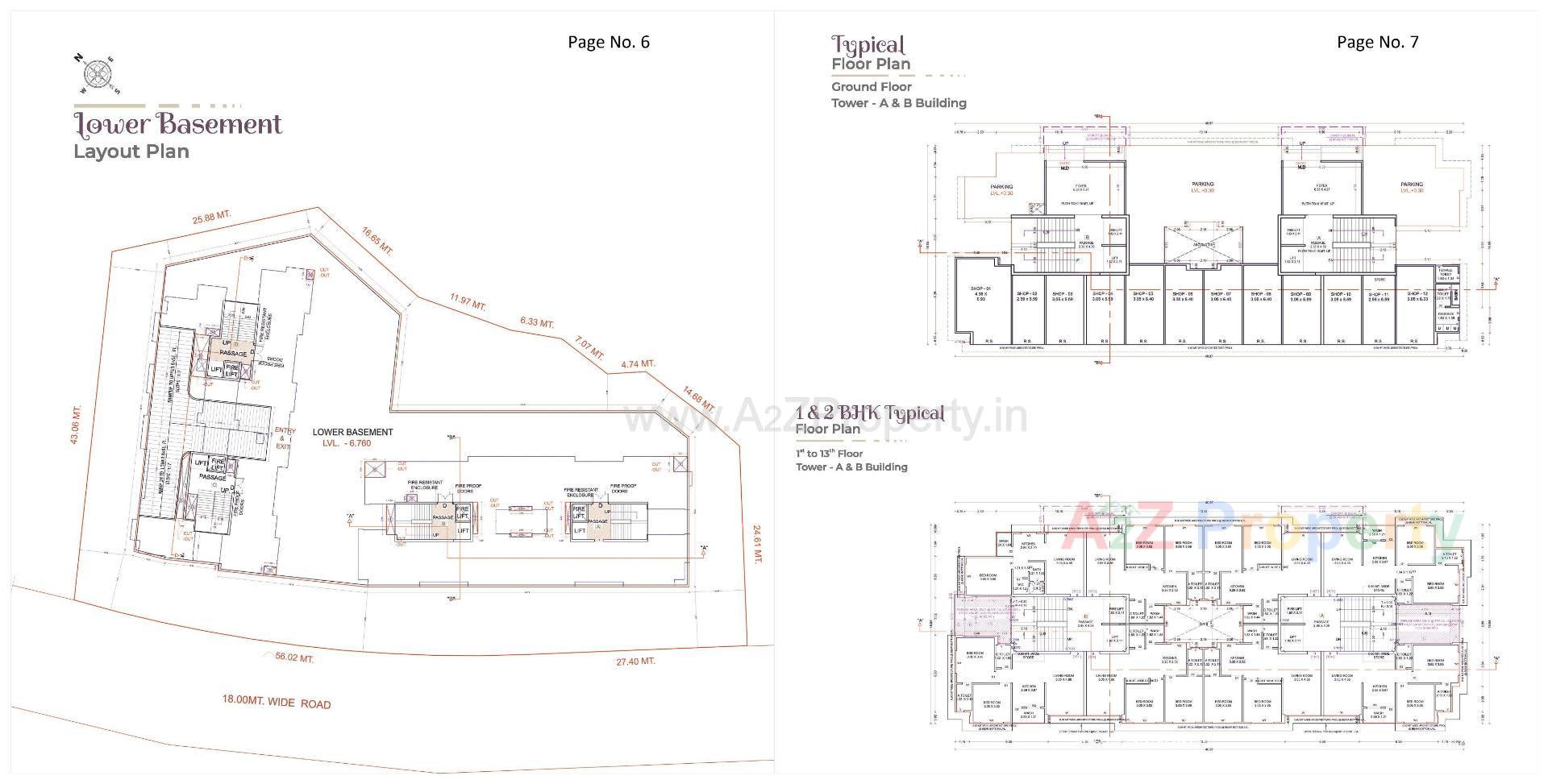 Layout of real estate project Laxmi Homes located at Bamroli, Surat, Gujarat