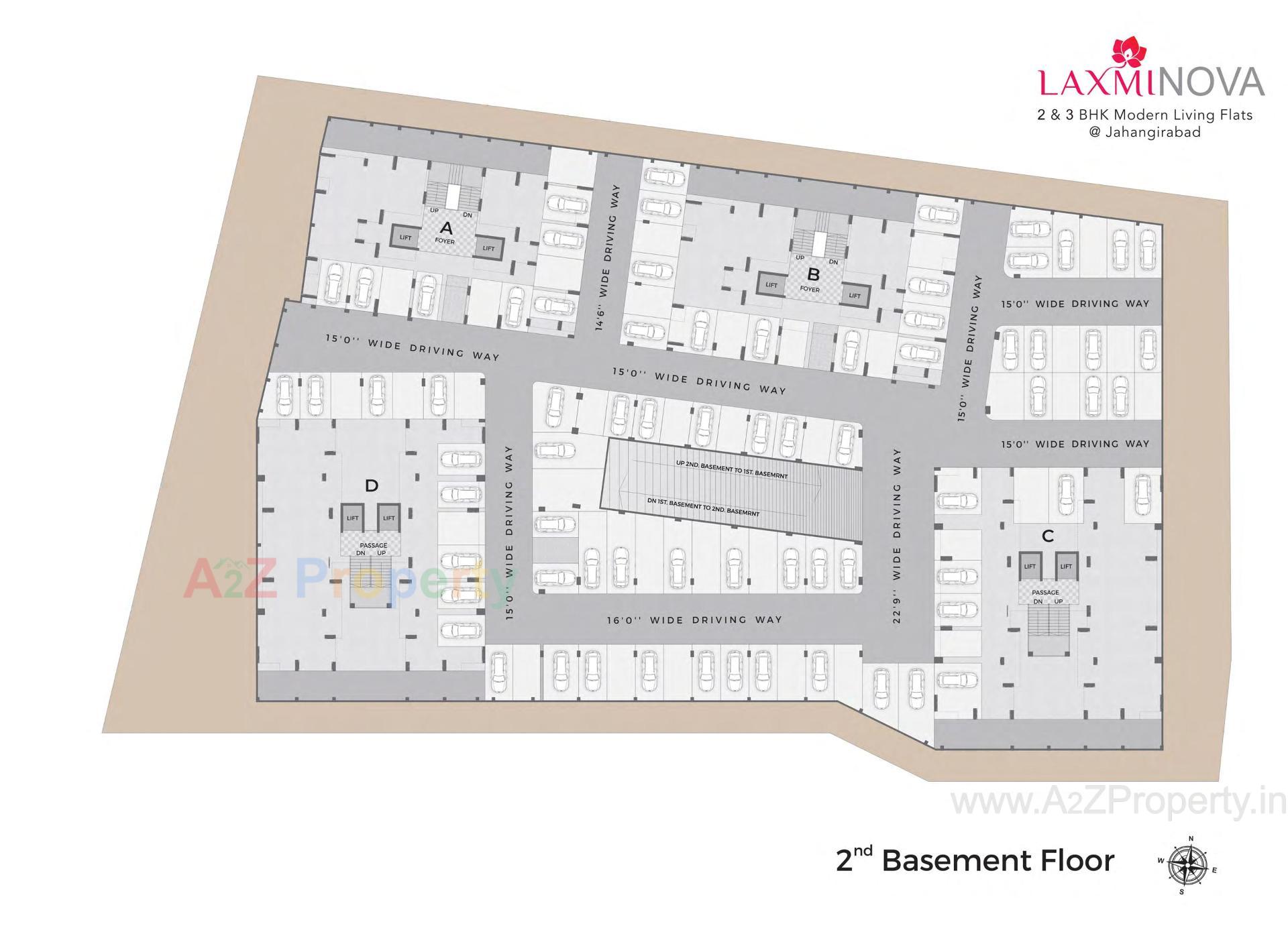 Layout of real estate project Laxmi Nova located at Jahangirabad, Surat, Gujarat