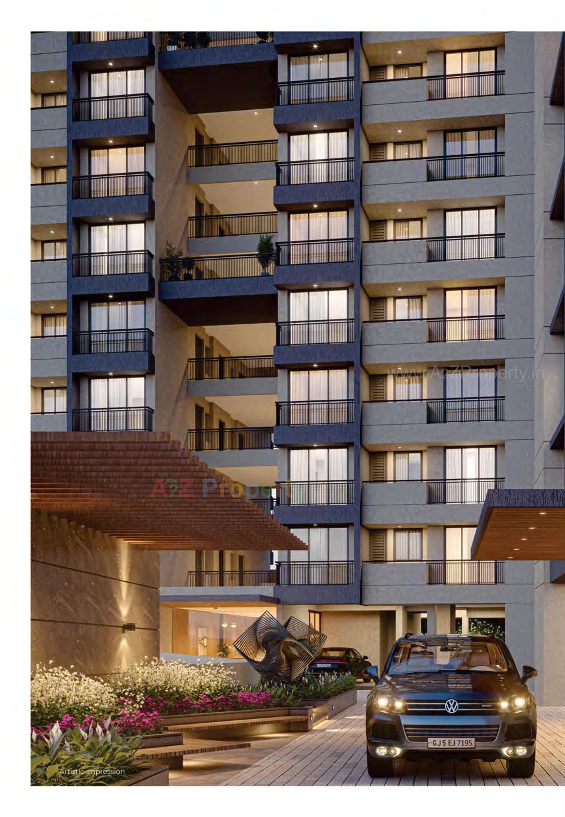 3D Elevation of real estate project Laxmi Nova located at Jahangirabad, Surat, Gujarat