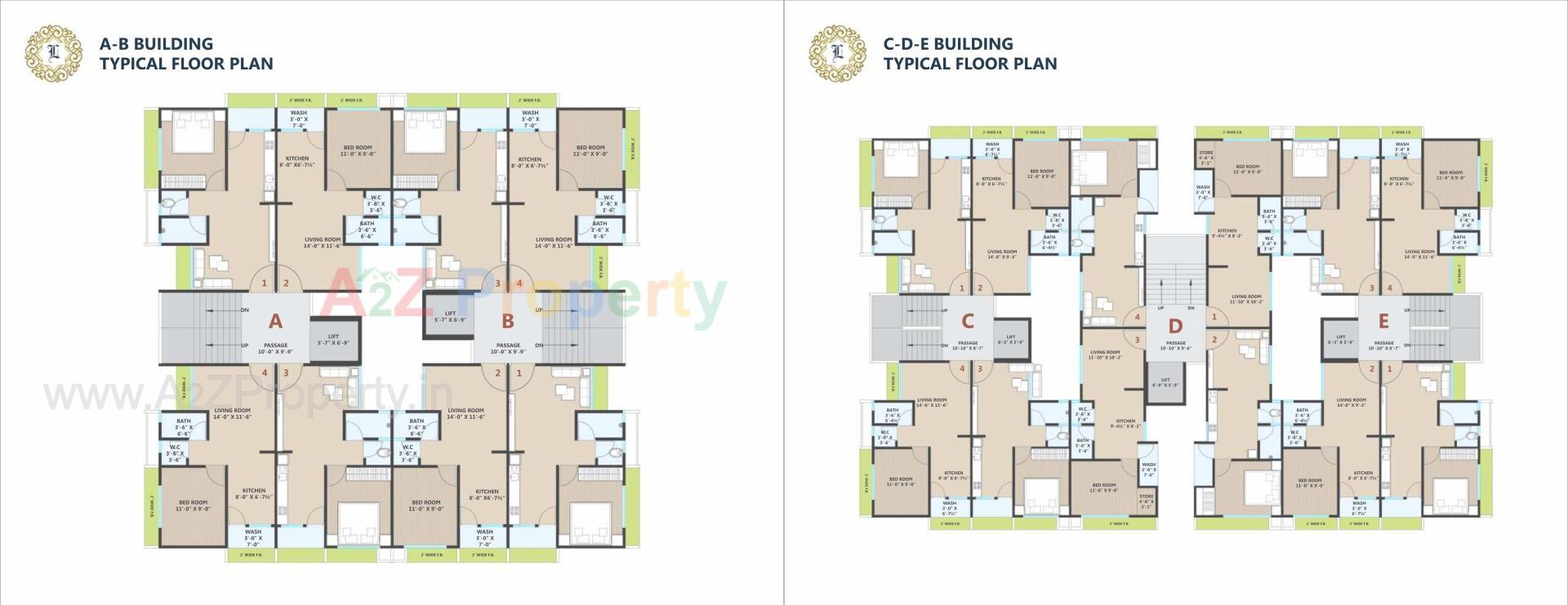 Layout of real estate project Laxmi Residency located at Dindoli, Surat, Gujarat