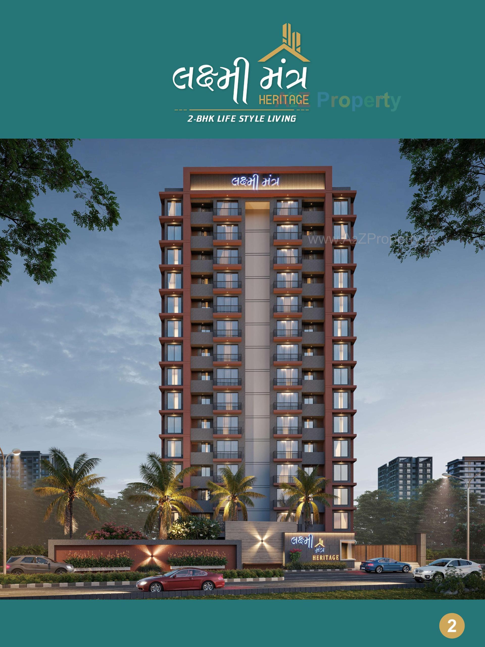 3D Elevation of real estate project Laxmimantra Heritage located at Mota Varachha, Surat, Gujarat