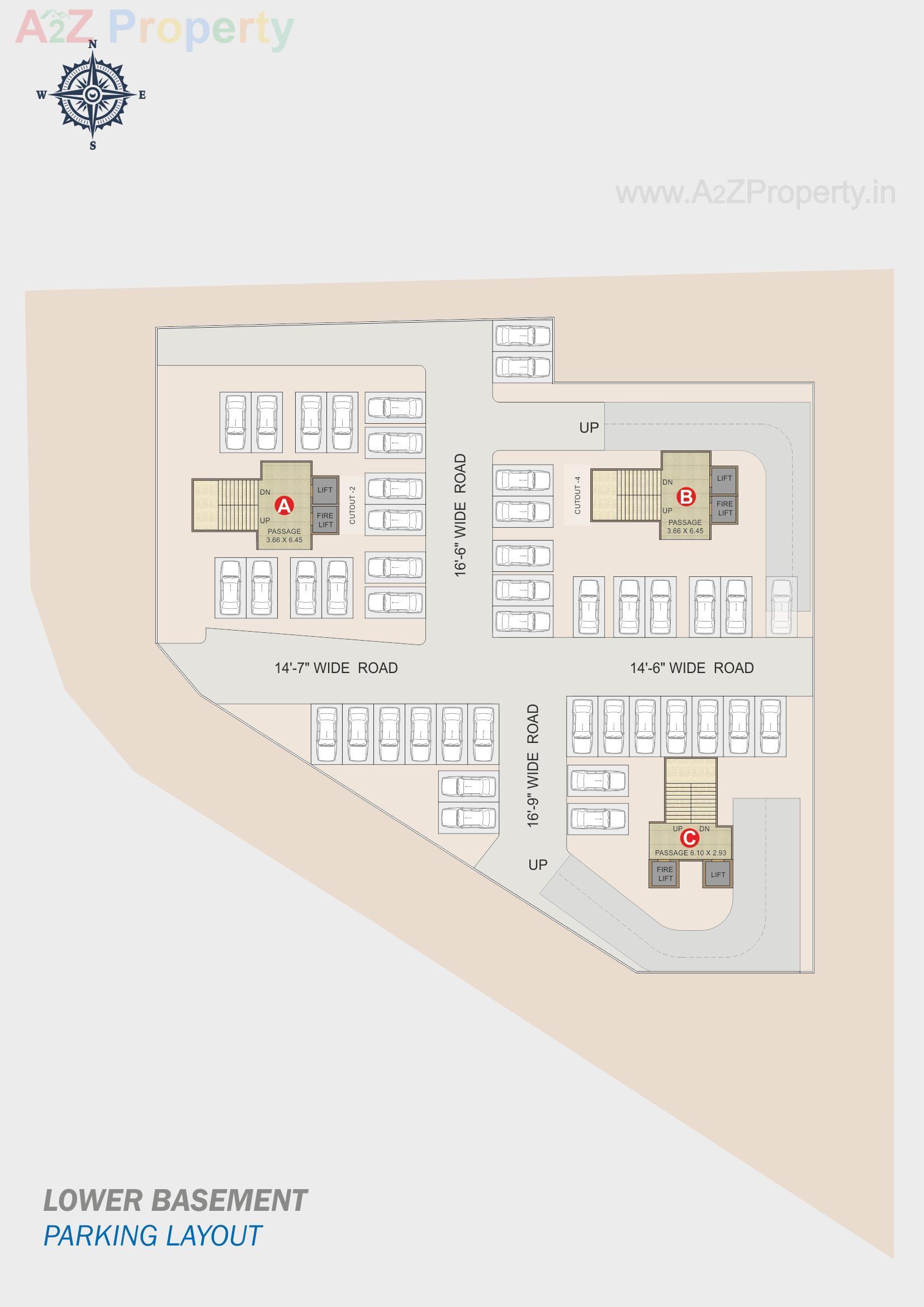 Layout of real estate project Laxminarayan Sky located at Mo, Surat, Gujarat