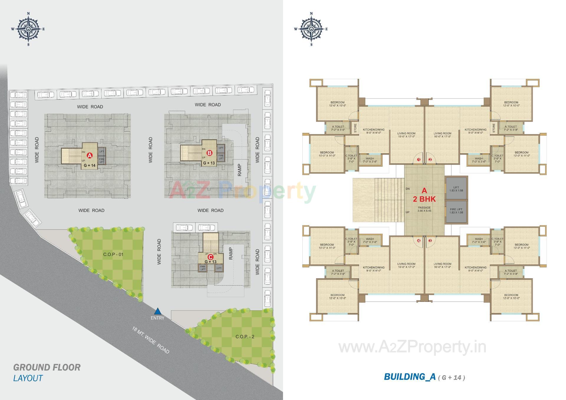 Layout of real estate project Laxminarayan Sky located at Mo, Surat, Gujarat