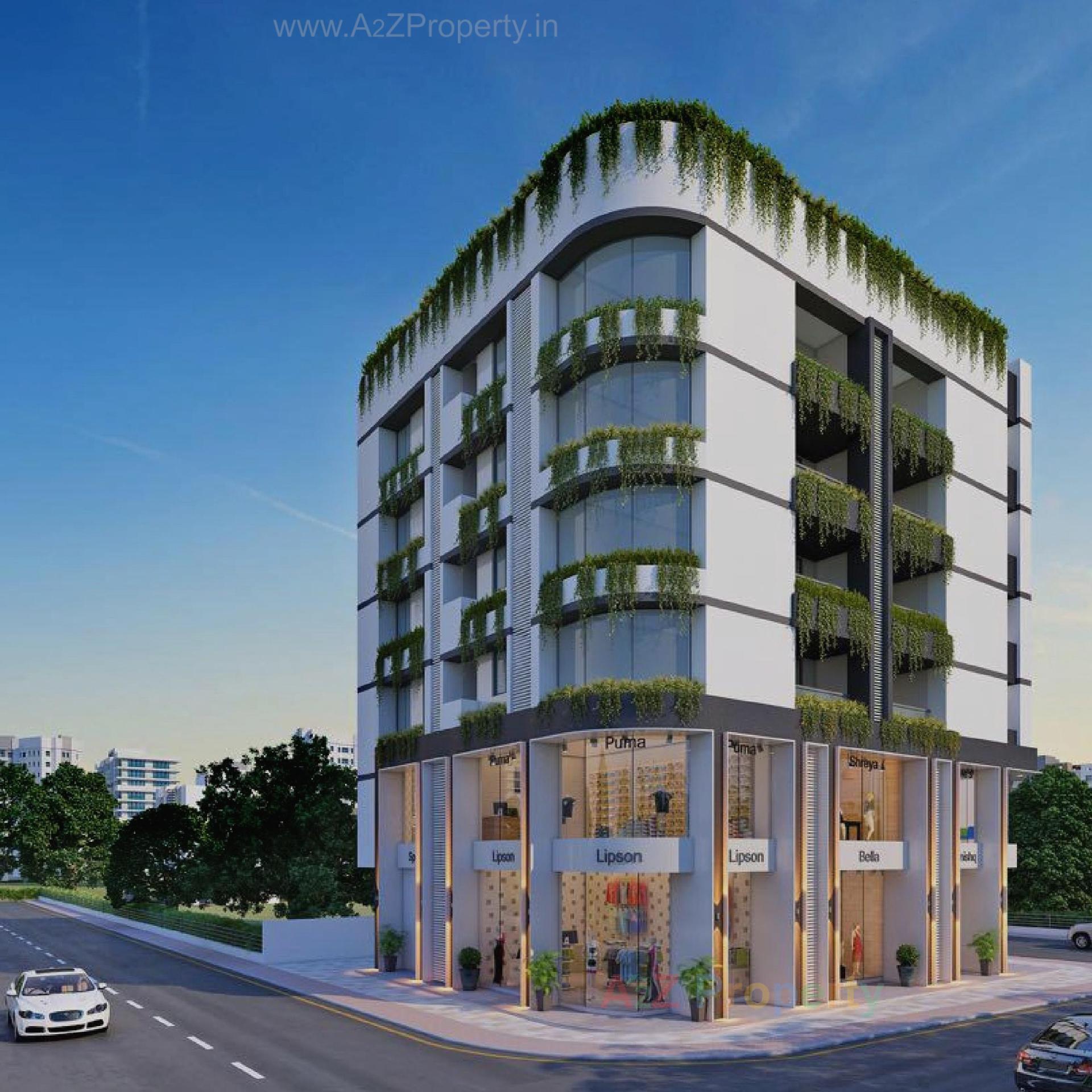 3D Elevation of real estate project Leela Avenue located at Surat, Surat, Gujarat