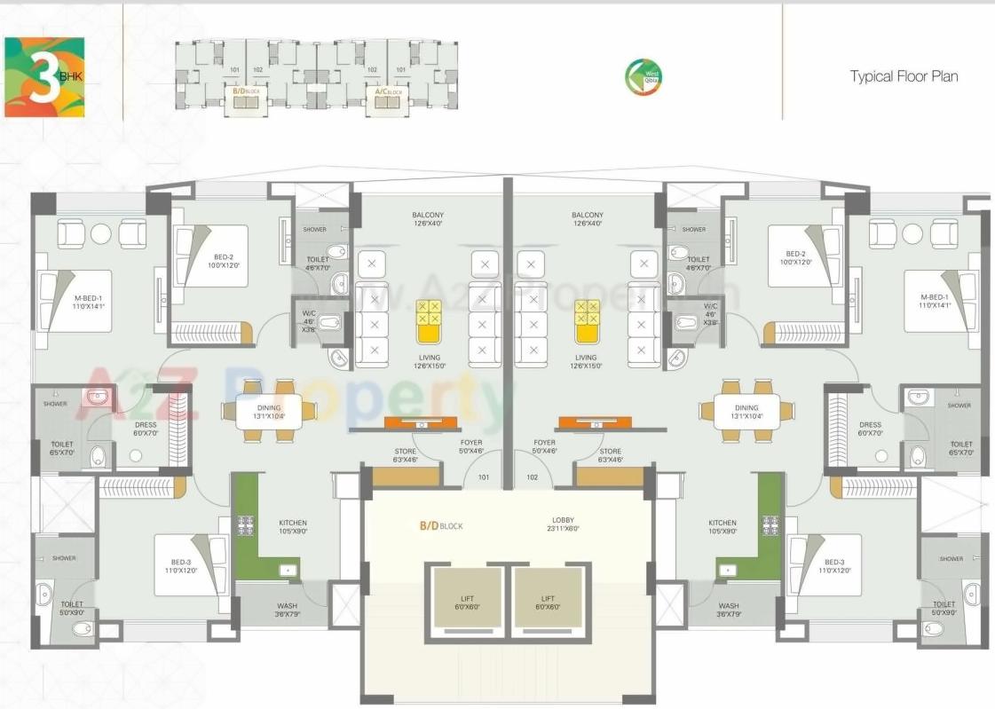Layout of real estate project Life Style   Ultimate located at Surat, Surat, Gujarat