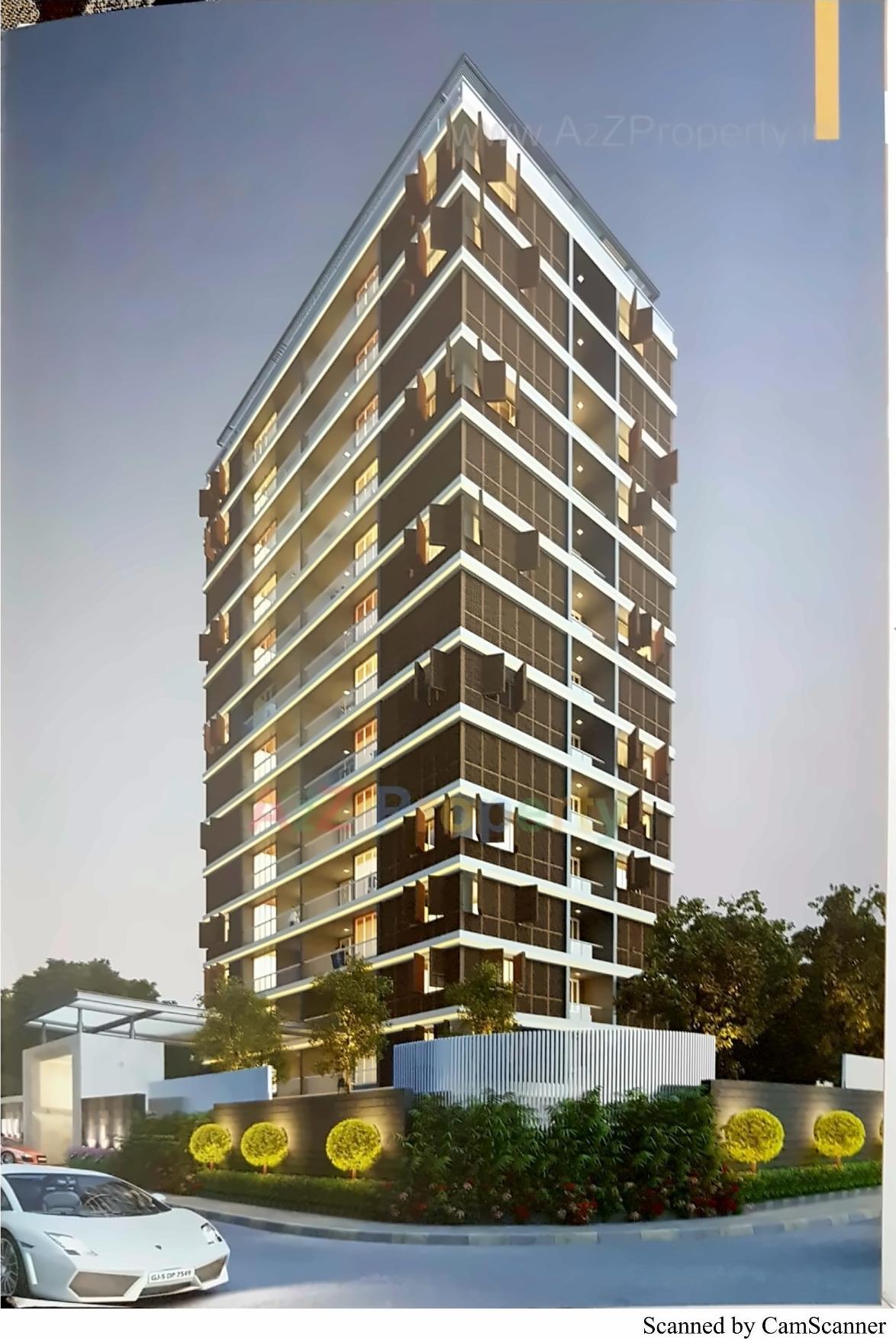 3D Elevation of real estate project Liviano Heights located at Utran, Surat, Gujarat