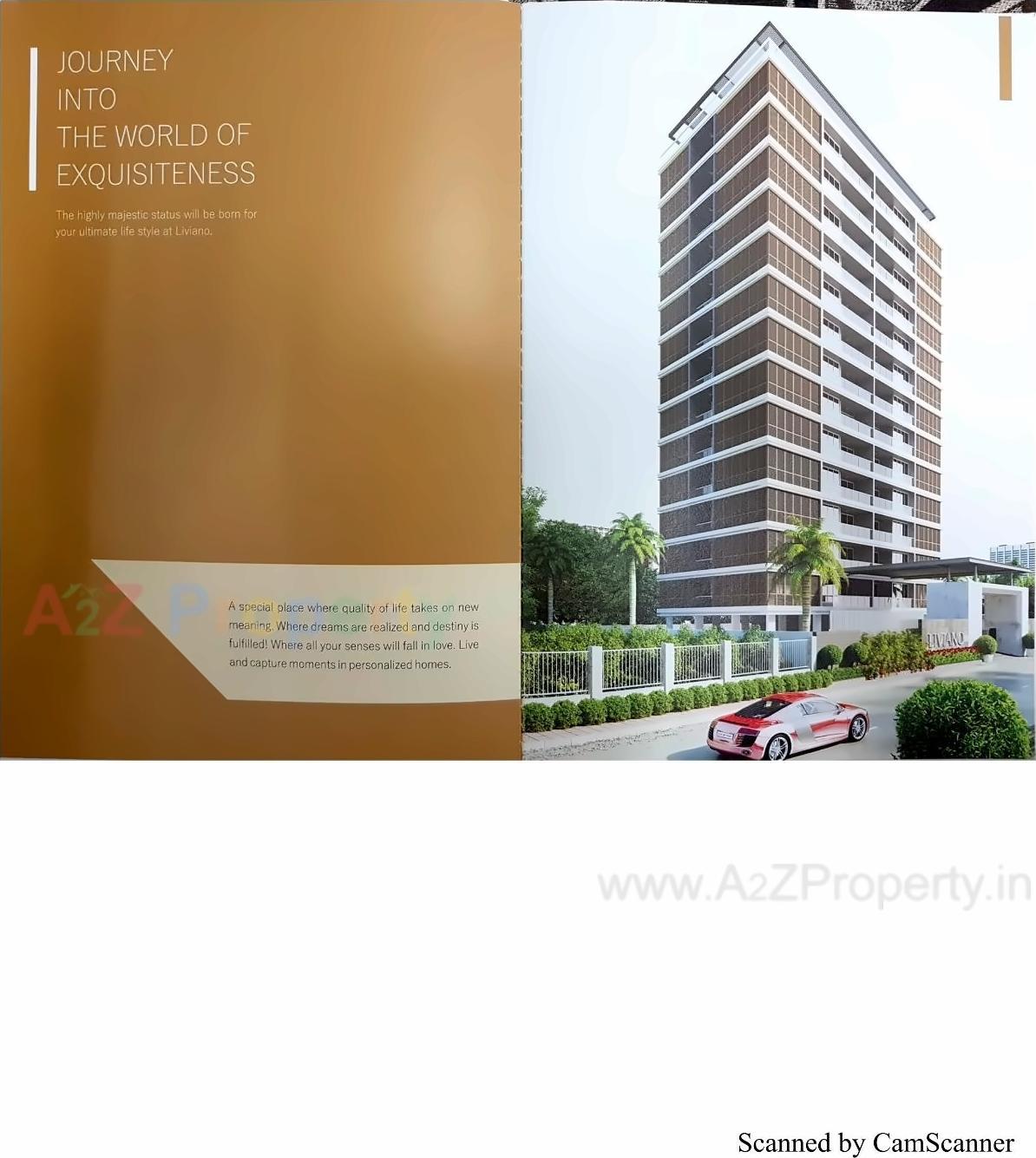 3D Elevation of real estate project Liviano Heights located at Utran, Surat, Gujarat