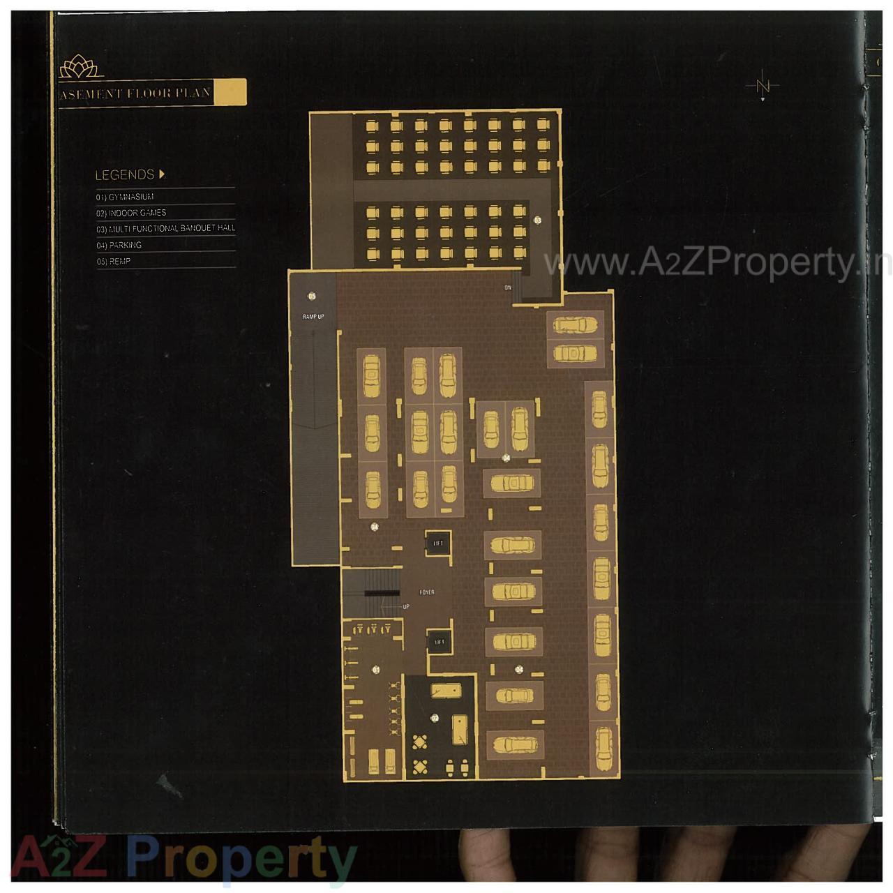 Layout of real estate project Lotus located at Dabholi, Surat, Gujarat