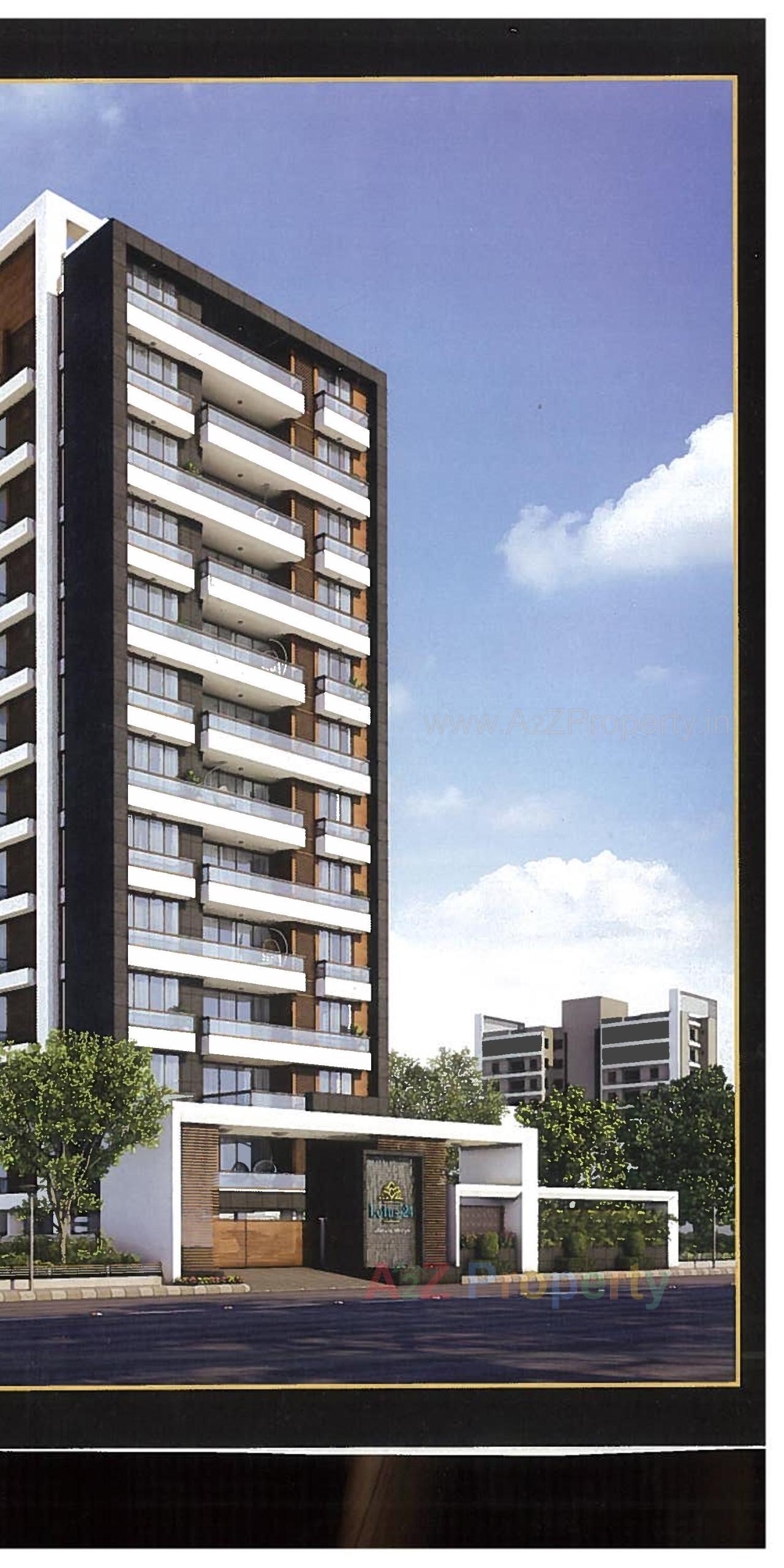 3D Elevation of real estate project Lotus located at Dabholi, Surat, Gujarat