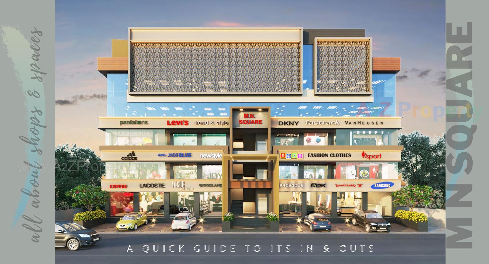 3D Elevation of real estate project M N Square located at Rander, Surat, Gujarat