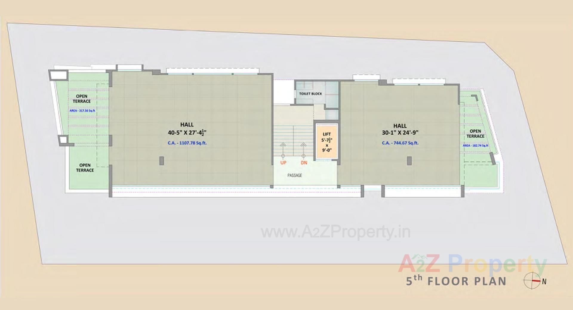 Layout of real estate project M N Square located at Rander, Surat, Gujarat