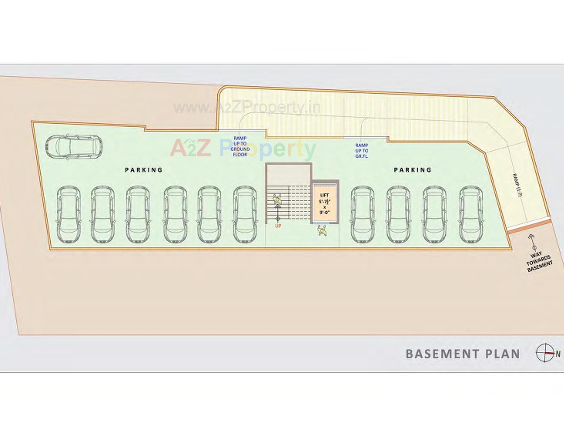 Layout of real estate project M N Square located at Rander, Surat, Gujarat