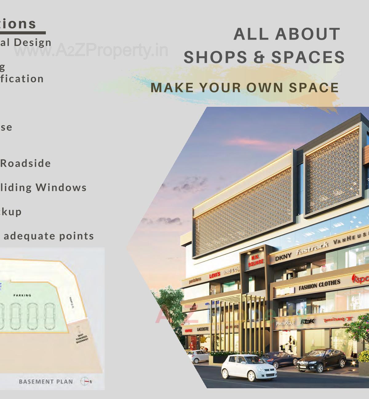 3D Elevation of real estate project M N Square located at Rander, Surat, Gujarat