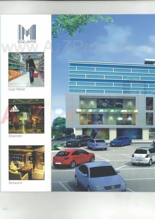 3D Elevation of real estate project M Square located at Kadodara, Surat, Gujarat