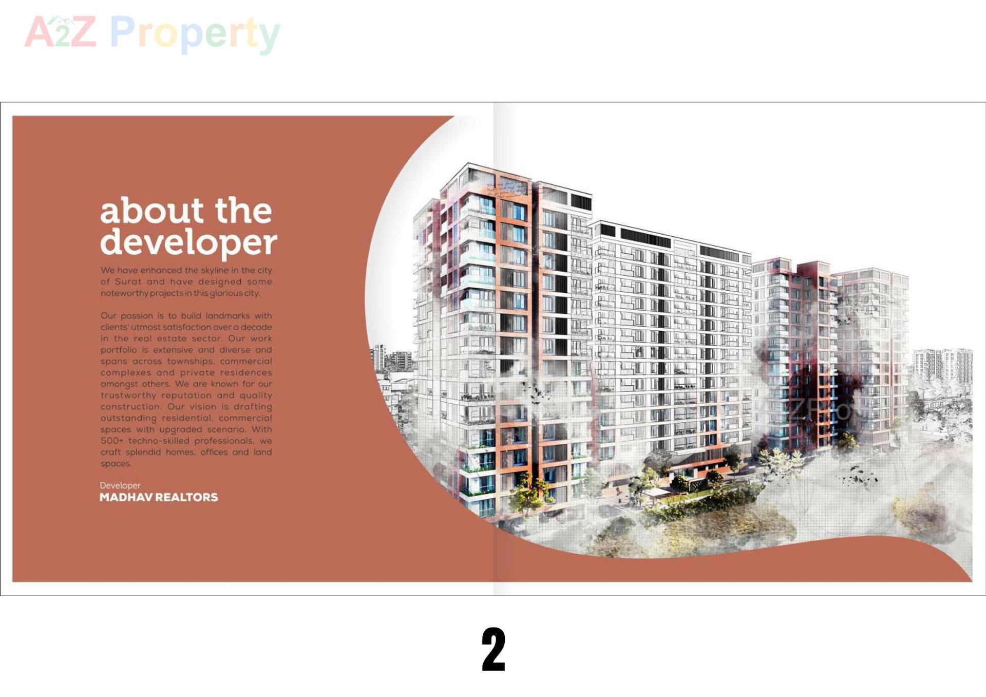  of real estate project Madhav Crest located at Dindoli, Surat, Gujarat