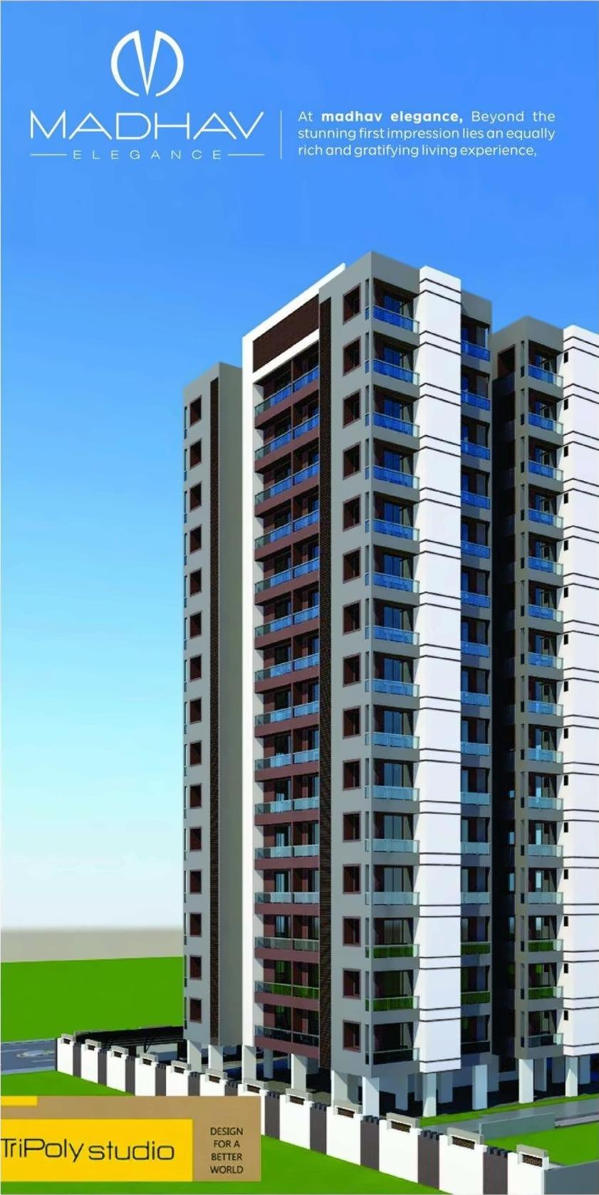 3D Elevation of real estate project Madhav Elegance located at Jahangir-pura, Surat, Gujarat
