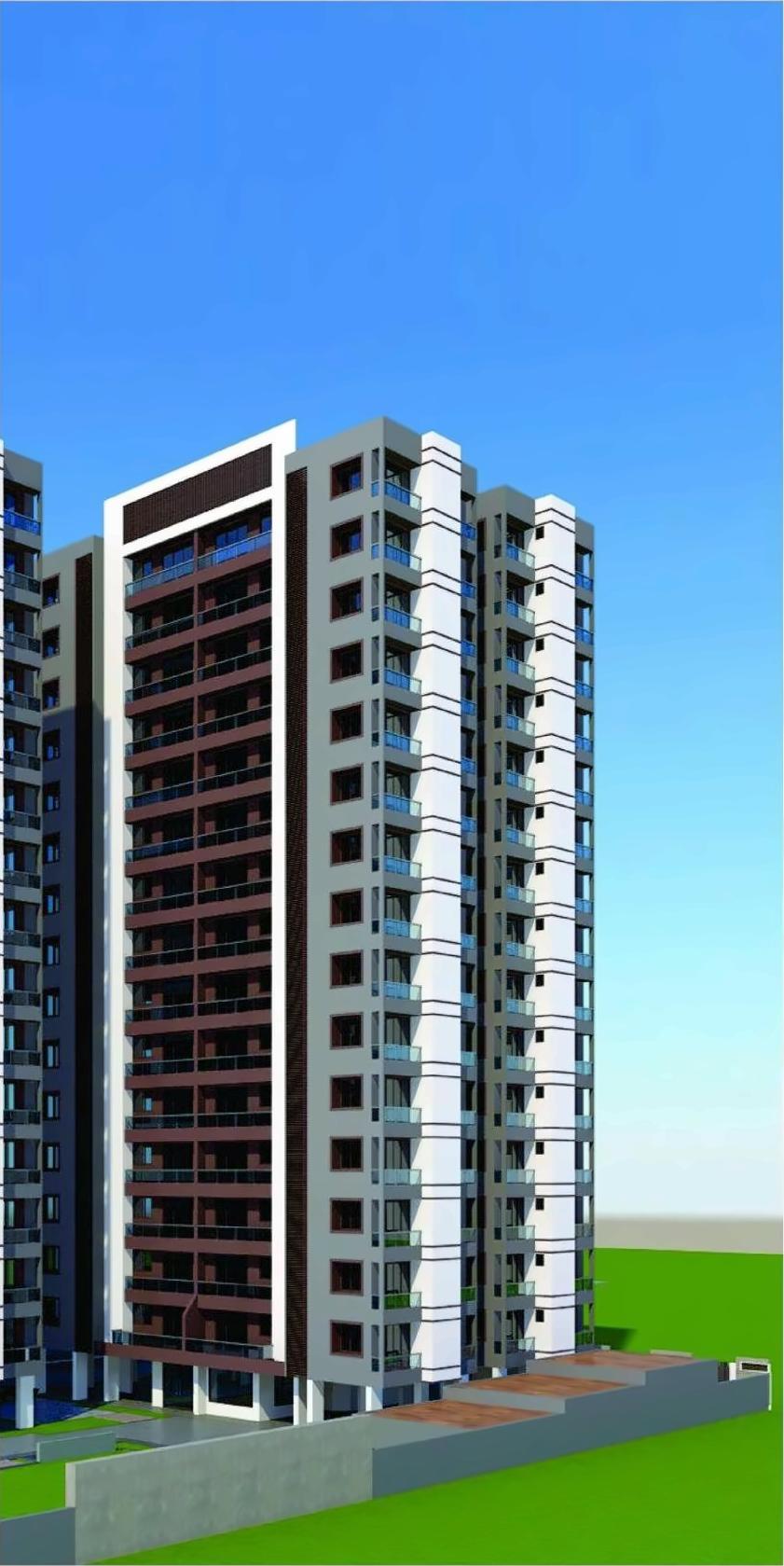 3D Elevation of real estate project Madhav Elegance located at Jahangir-pura, Surat, Gujarat