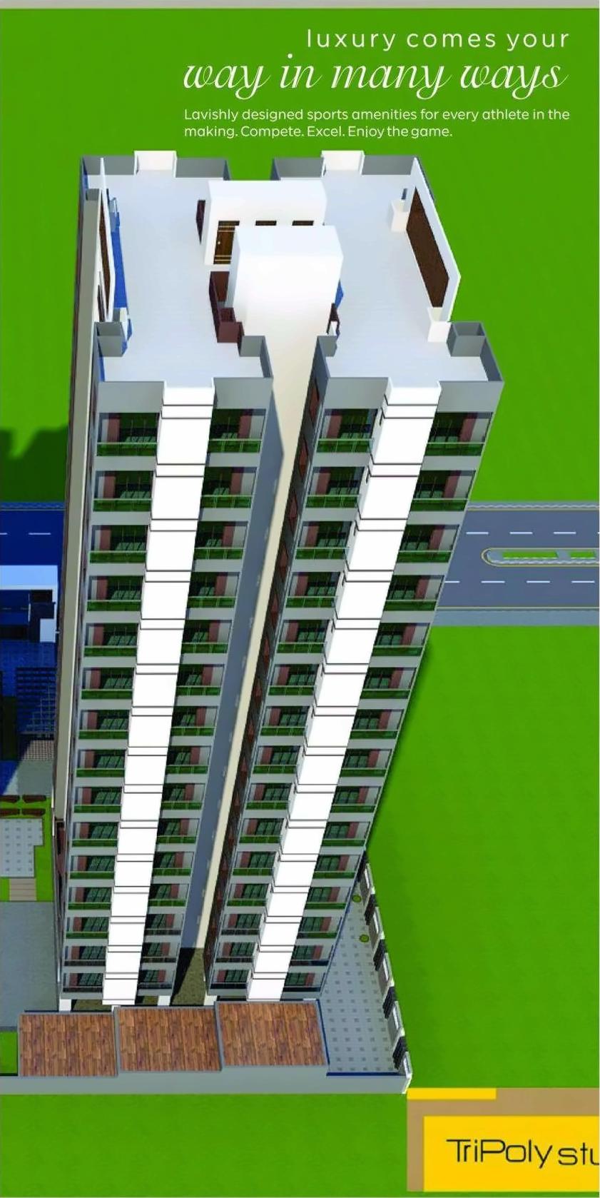 3D Elevation of real estate project Madhav Elegance located at Jahangir-pura, Surat, Gujarat