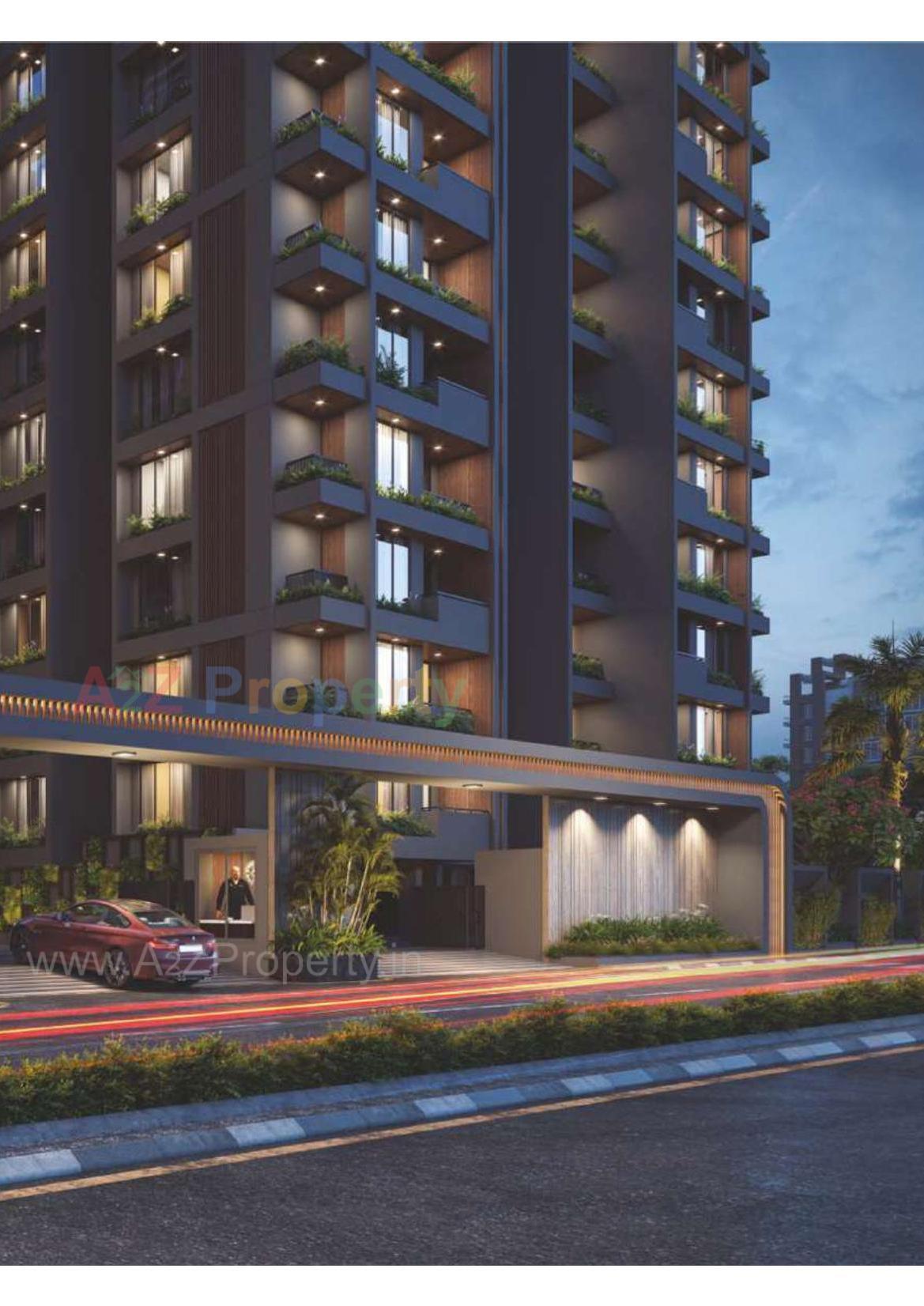 3D Elevation of real estate project Madhav Hills located at Godadara, Surat, Gujarat