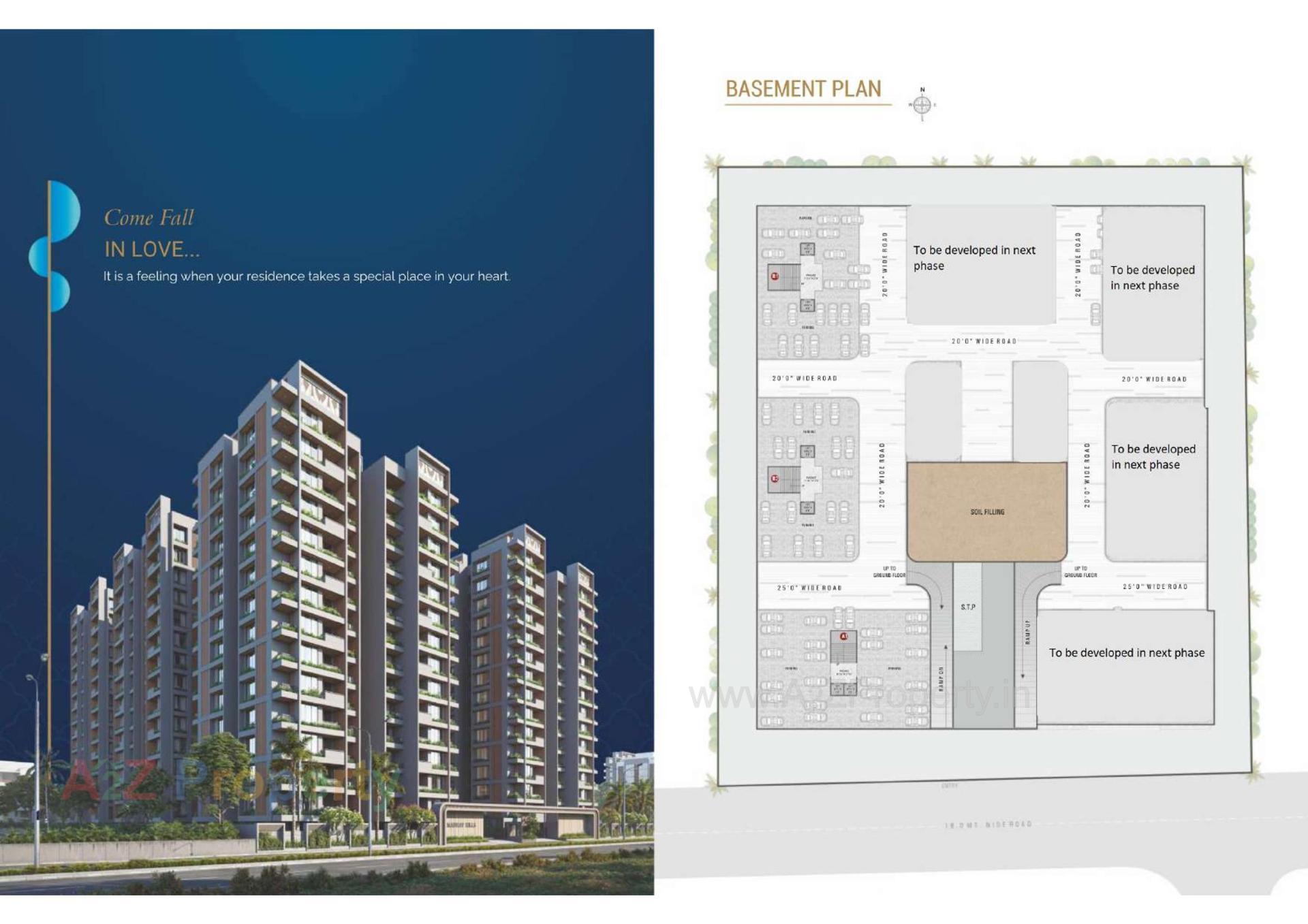 Layout of real estate project Madhav Hills located at Godadara, Surat, Gujarat