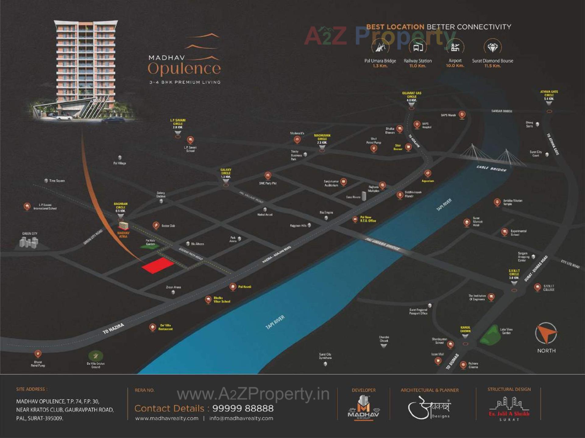  of real estate project Madhav Opulence located at Pal, Surat, Gujarat