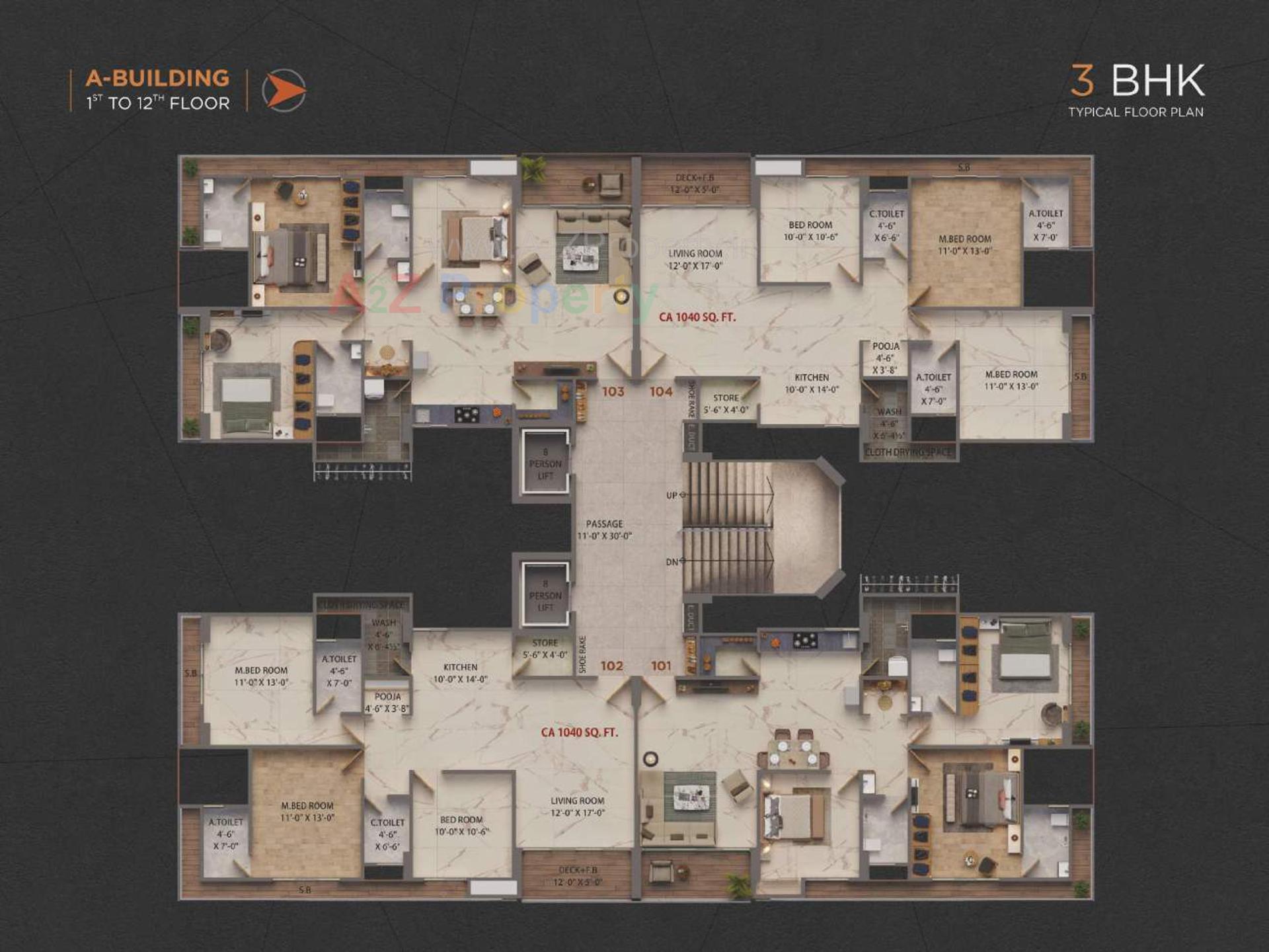 Layout of real estate project Madhav Opulence located at Pal, Surat, Gujarat