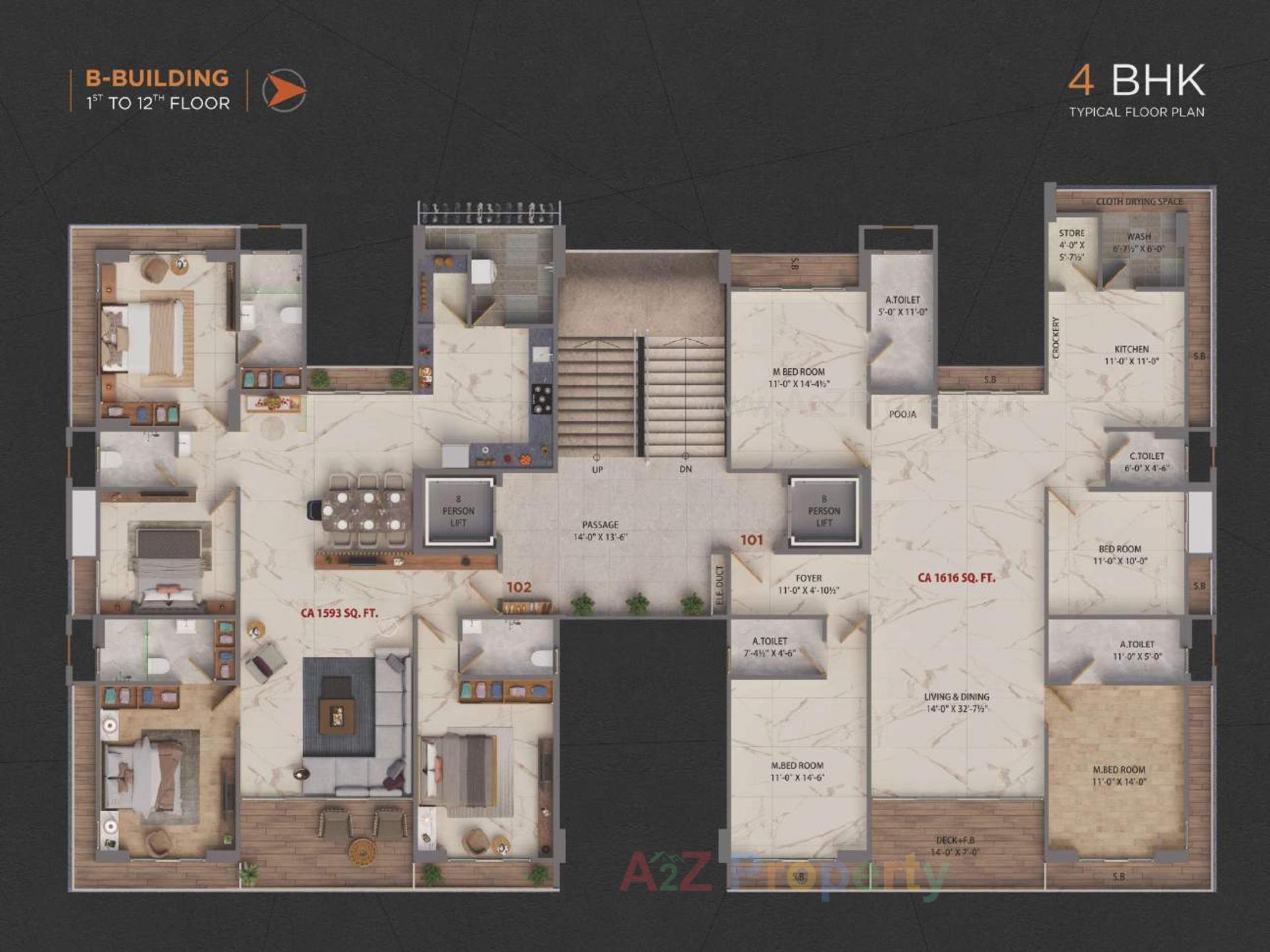 Layout of real estate project Madhav Opulence located at Pal, Surat, Gujarat