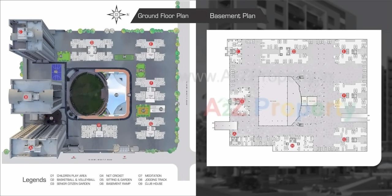 Layout of real estate project Madhav Platina located at Surat, Surat, Gujarat