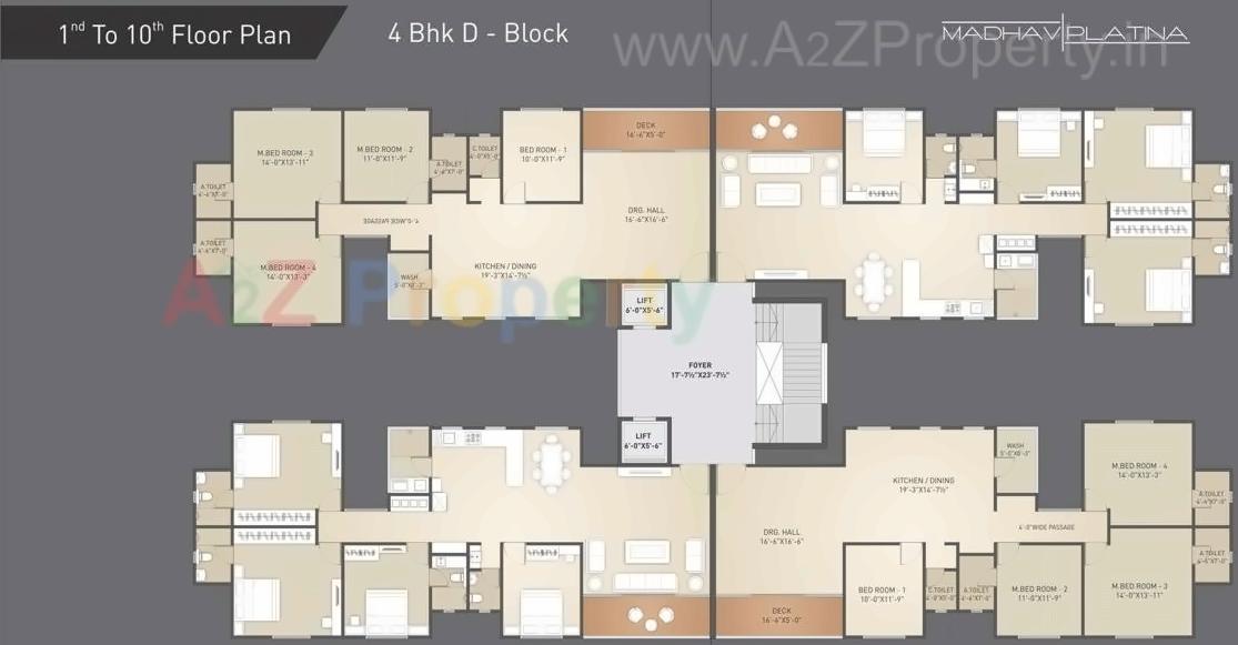 Layout of real estate project Madhav Platina located at Surat, Surat, Gujarat