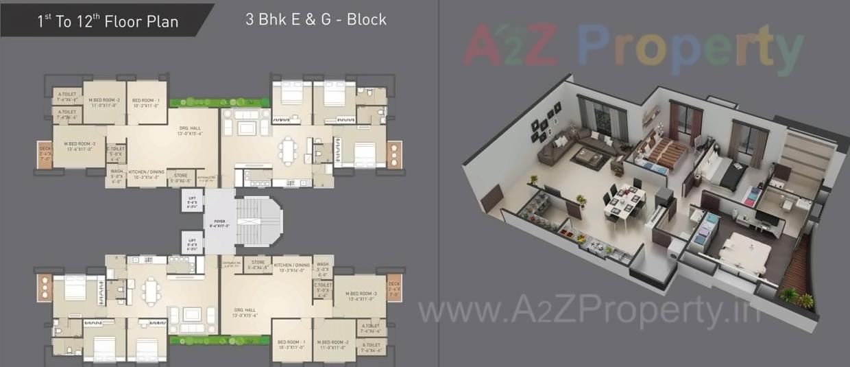 Layout of real estate project Madhav Platina located at Surat, Surat, Gujarat