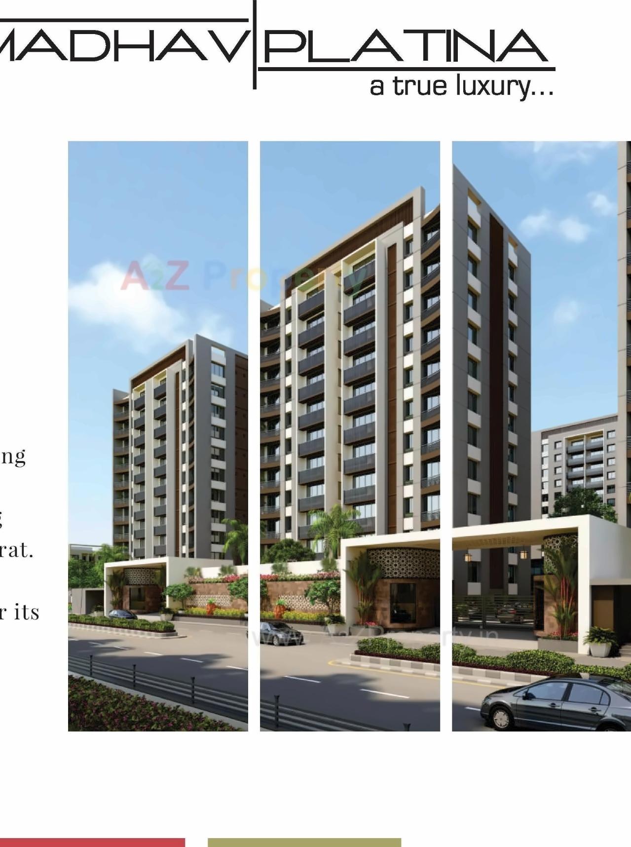 3D Elevation of real estate project Madhav Platina located at Jahangir-pura, Surat, Gujarat