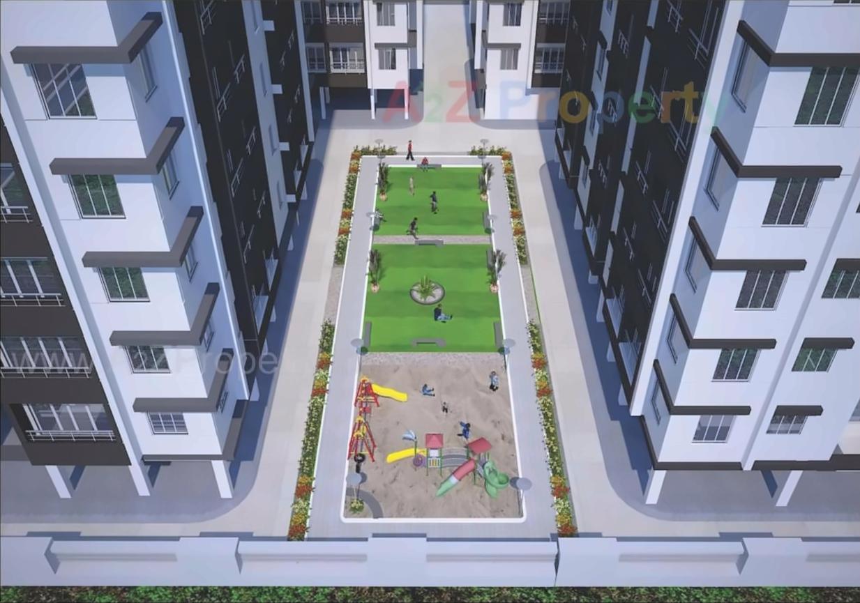 3D Elevation of real estate project Madhav Residency located at Dindoli, Surat, Gujarat