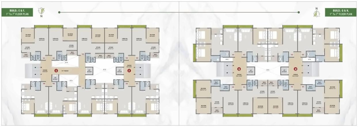Layout of real estate project Madhav Residency located at Dindoli, Surat, Gujarat