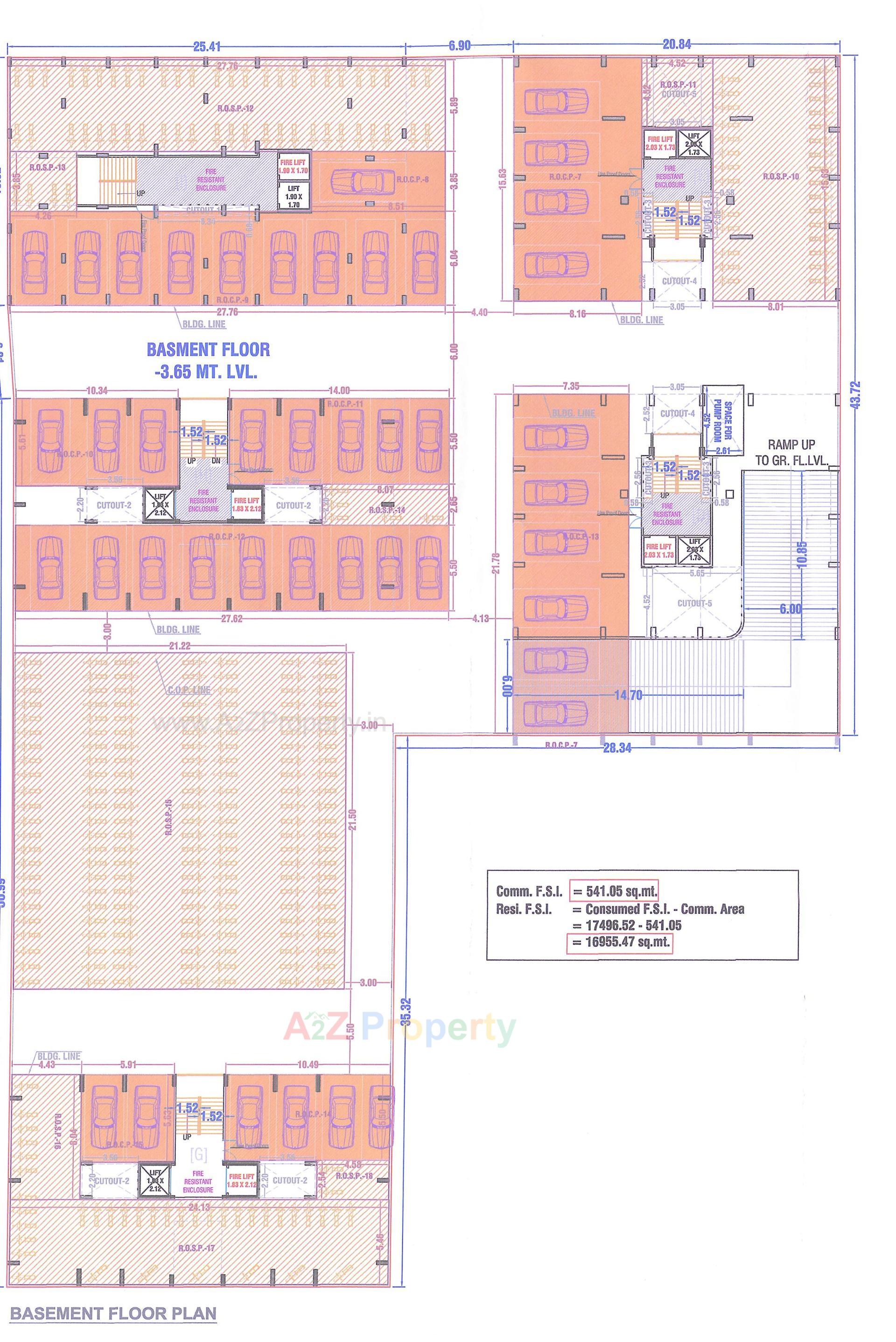 Layout of real estate project Mahan Residency located at Puna, Surat, Gujarat